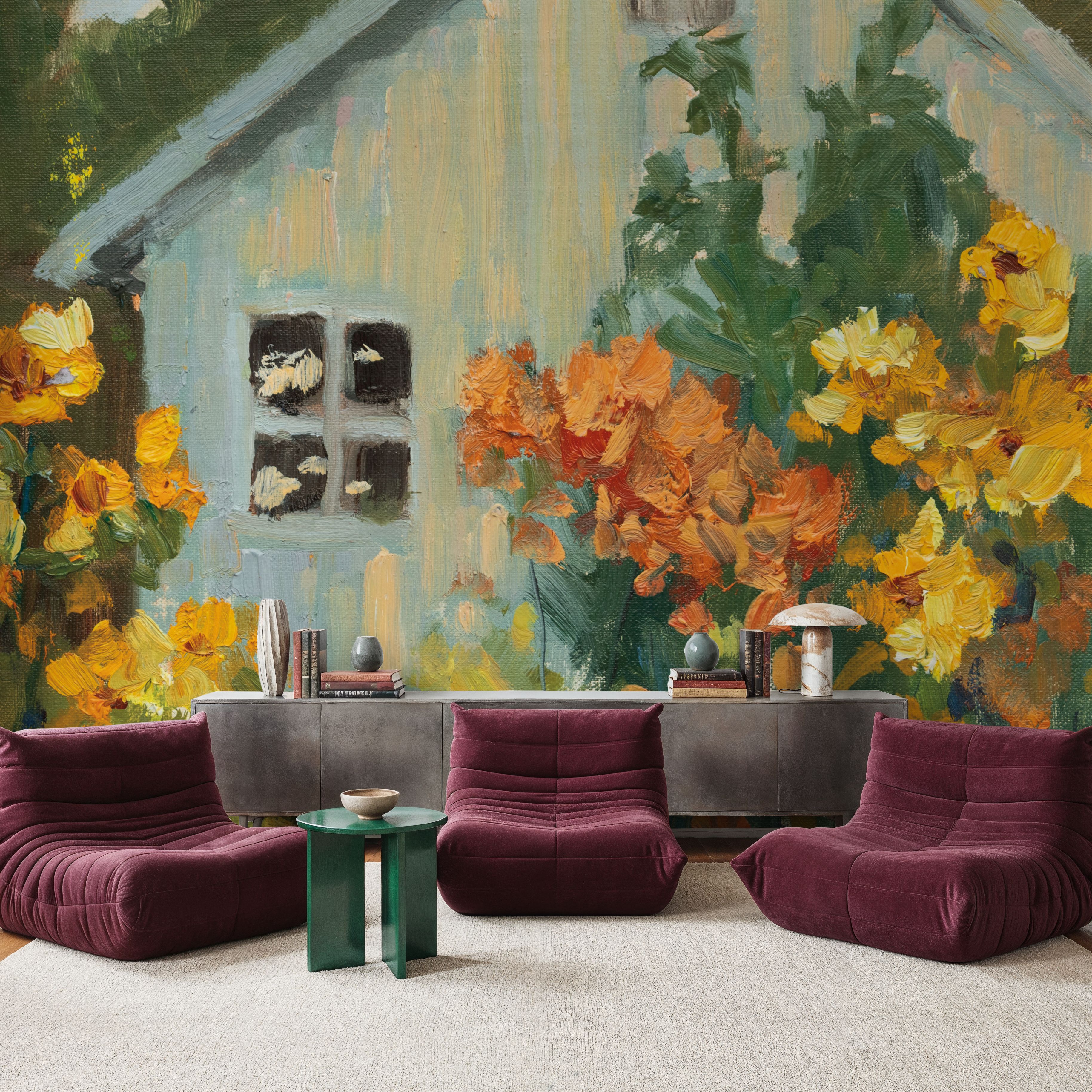 Painterly Garden View