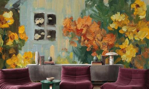 Painterly Garden View