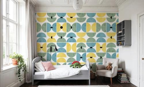Homley Retro Shapes, Green