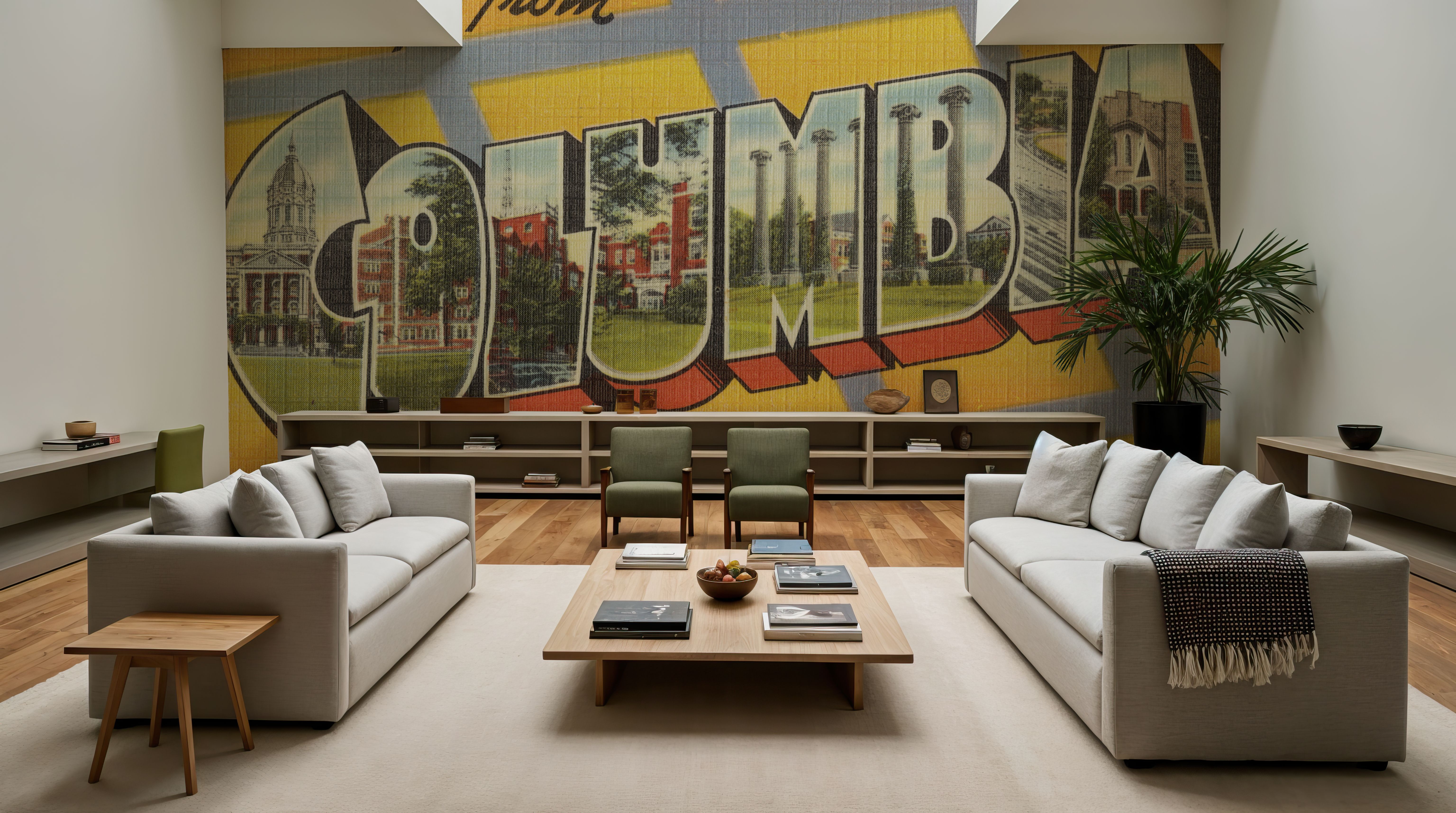 Greetings from Columbia - Screenprint Postcard