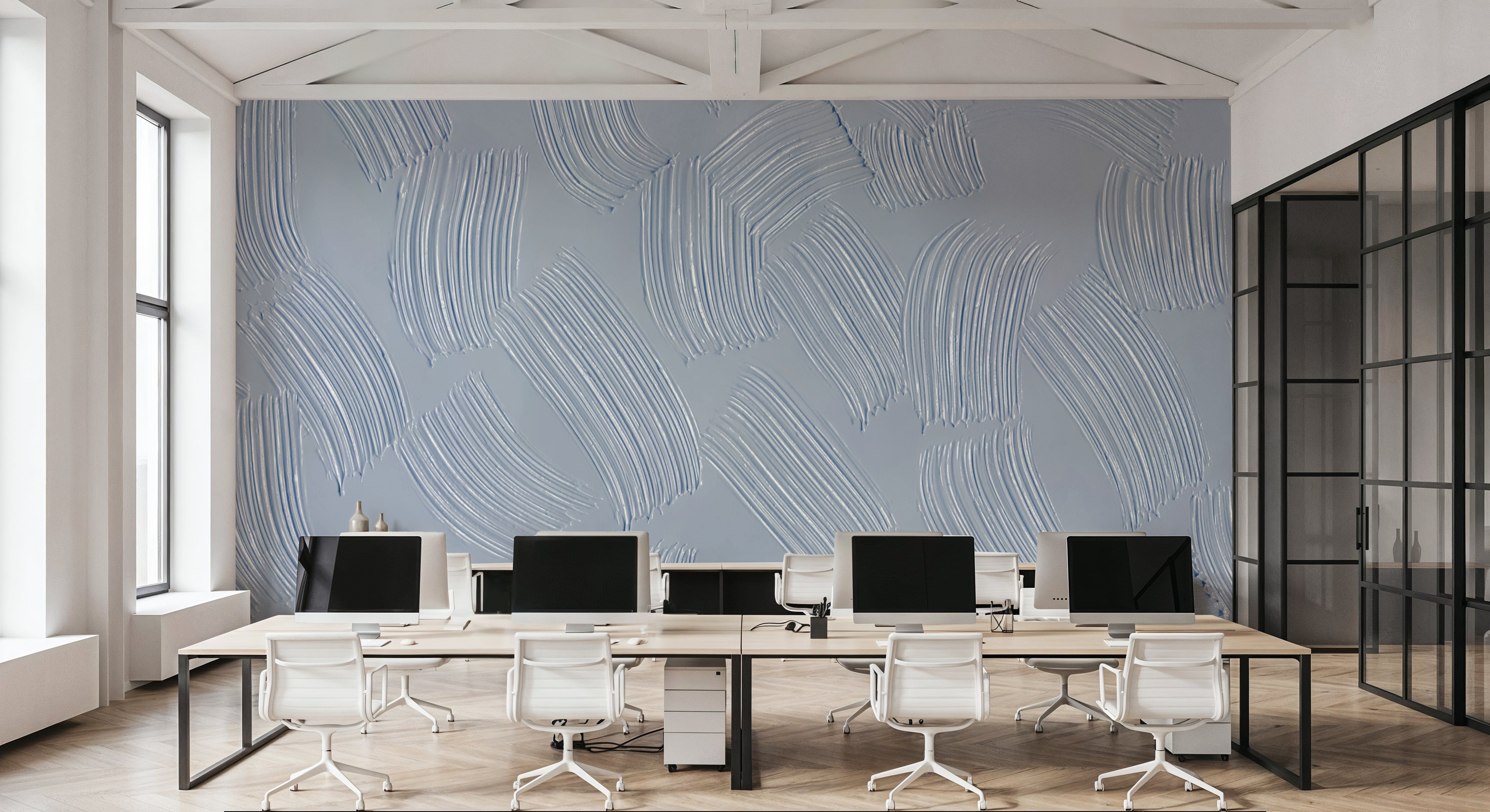 Stylized Brush Strokes, Sky, Wallpaper