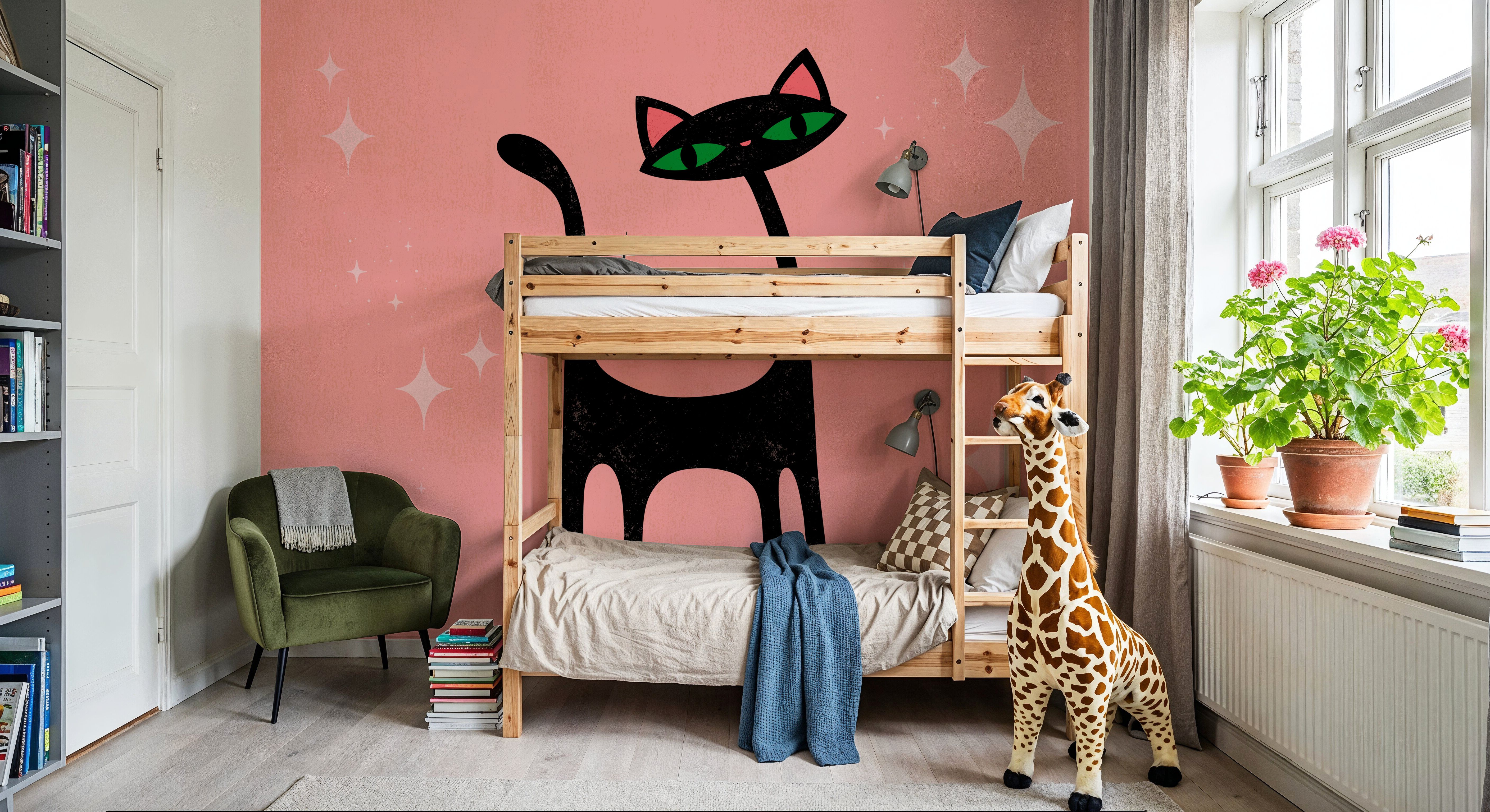 Retro Cat, Pink