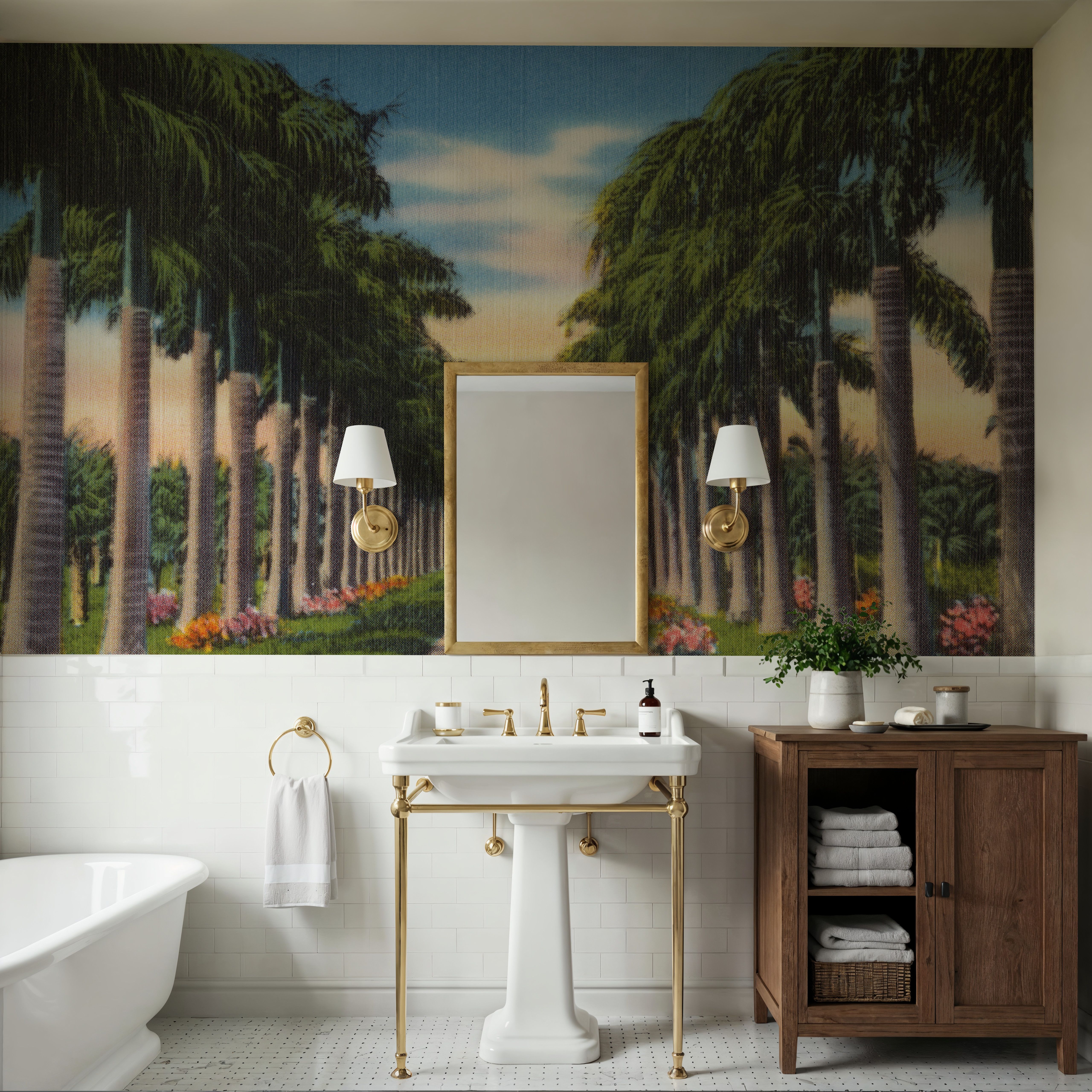 Greetings from Royal Palms - Screenprint Postcard