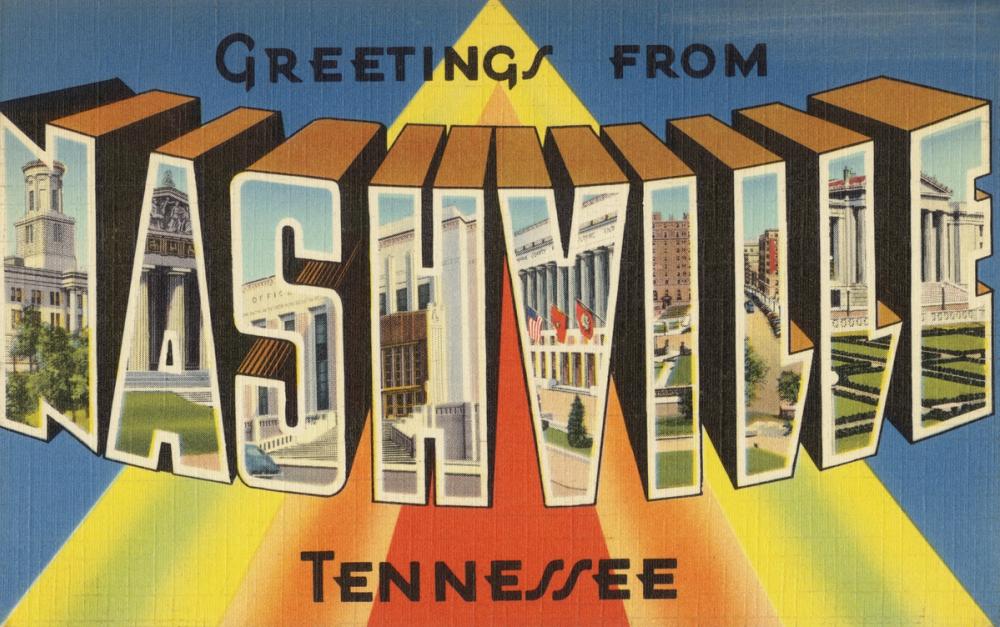 Greetings from Nashville - Screenprint Postcard