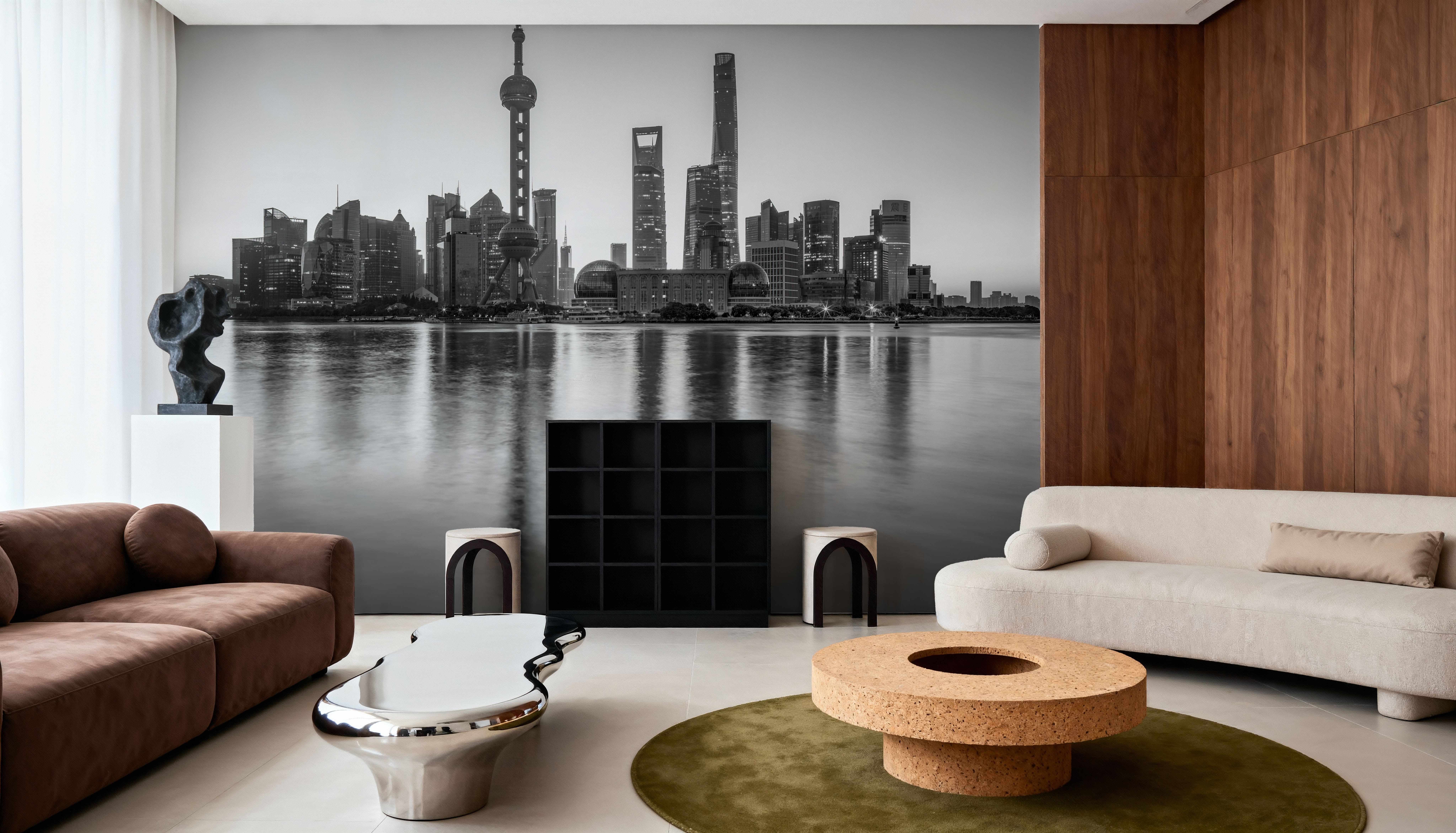 Pudong Sunrise BW