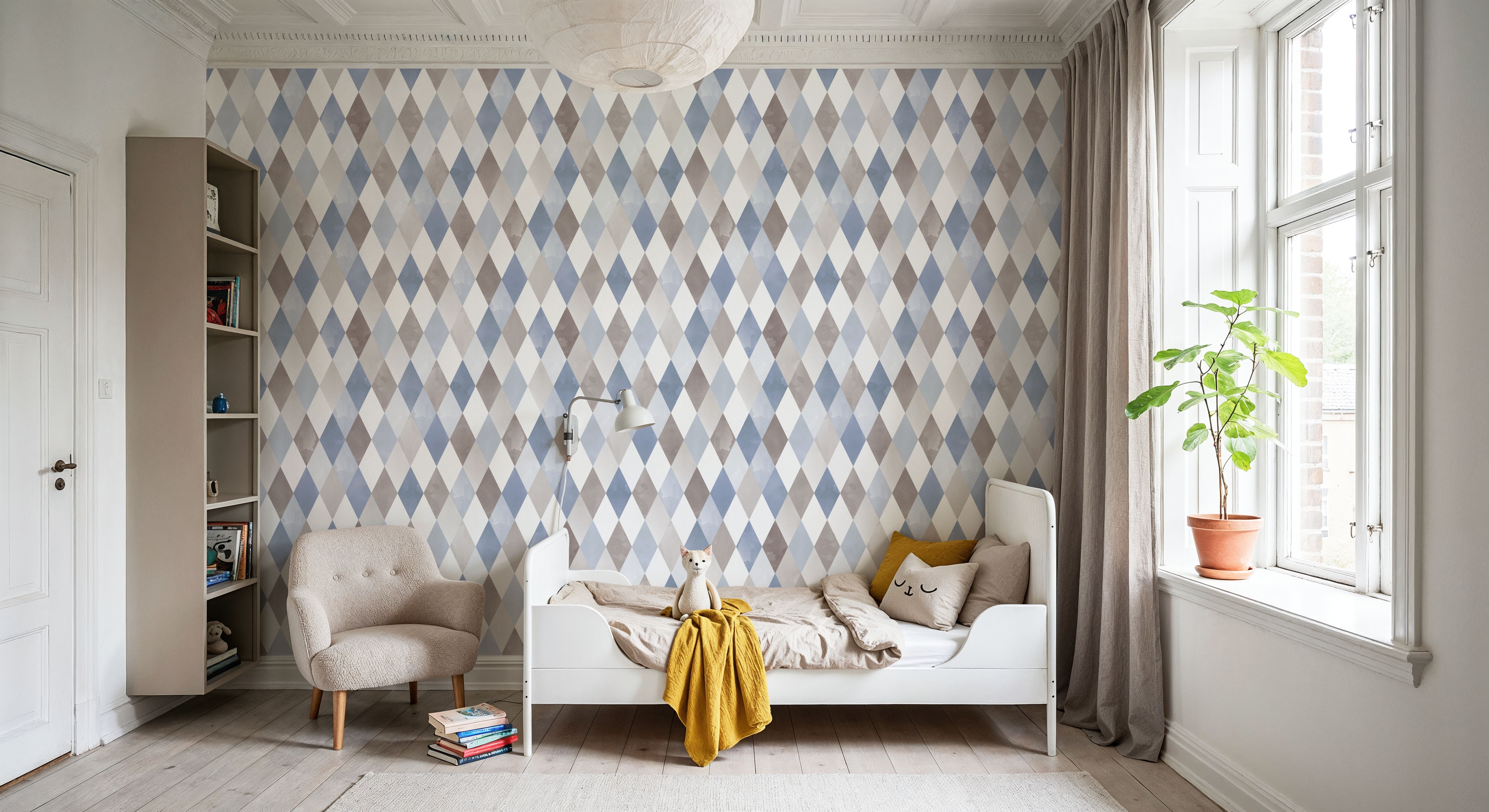 Contrasting Diamonds, Blue