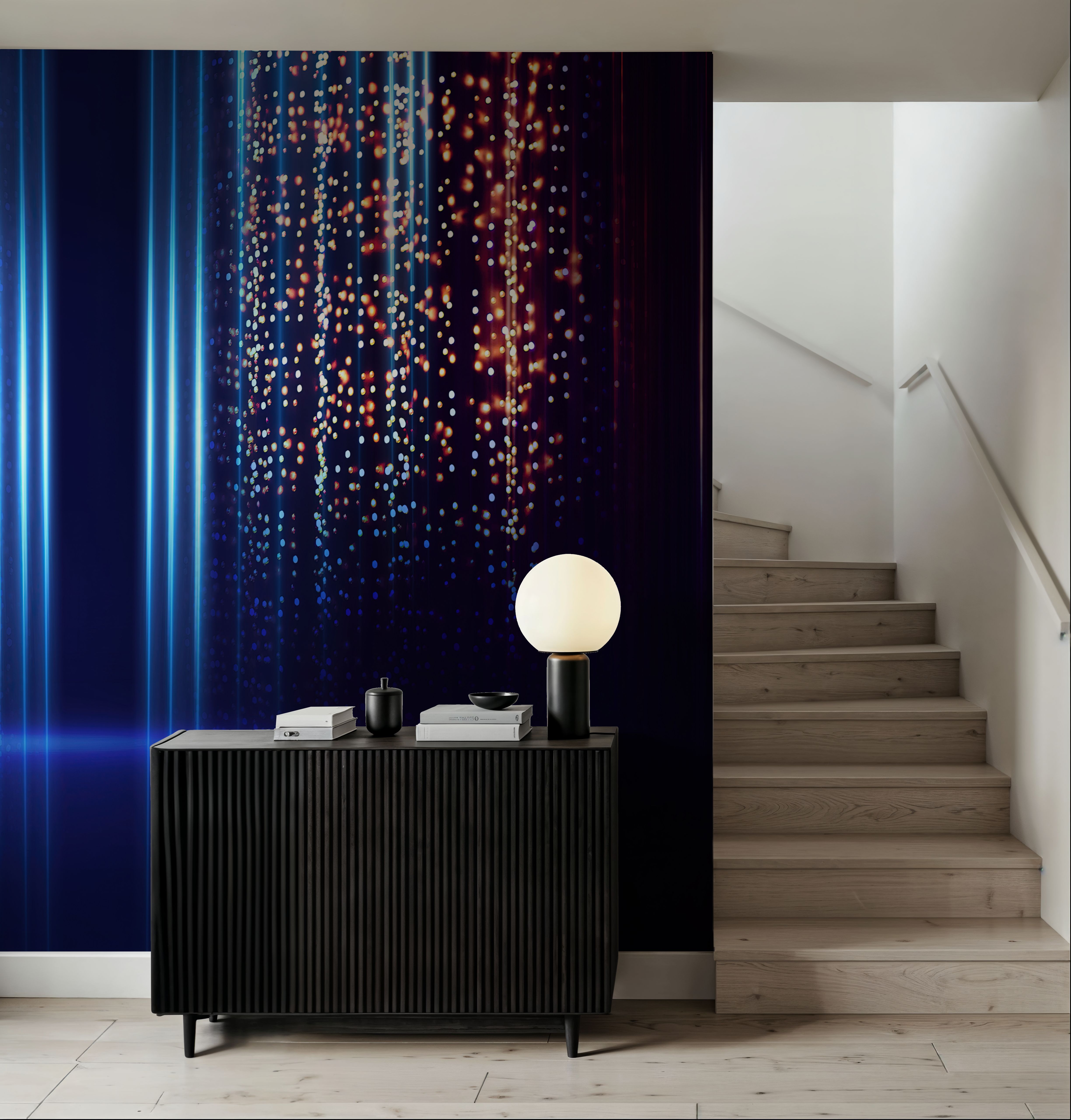 Wall Mural - Center Stage - Abstract mural wallpaper - Living room - Wallism US - Premium, Textured or Peel & Stick