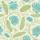 Block Print Lotus, Duck Egg