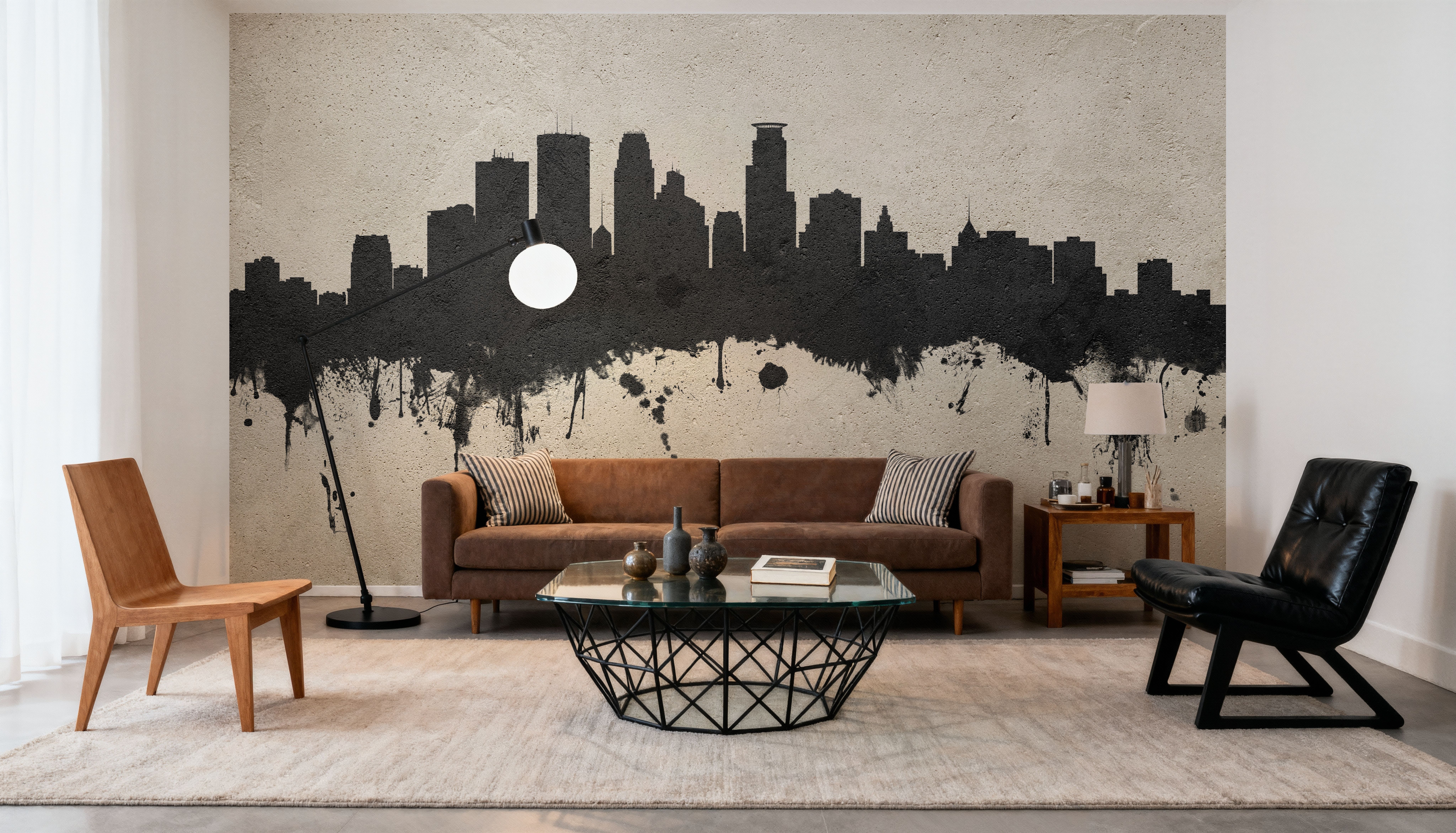 Minneapolis Minnesota Skyline Concrete