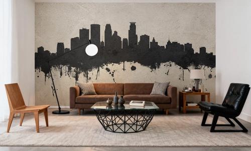 Minneapolis Minnesota Skyline Concrete