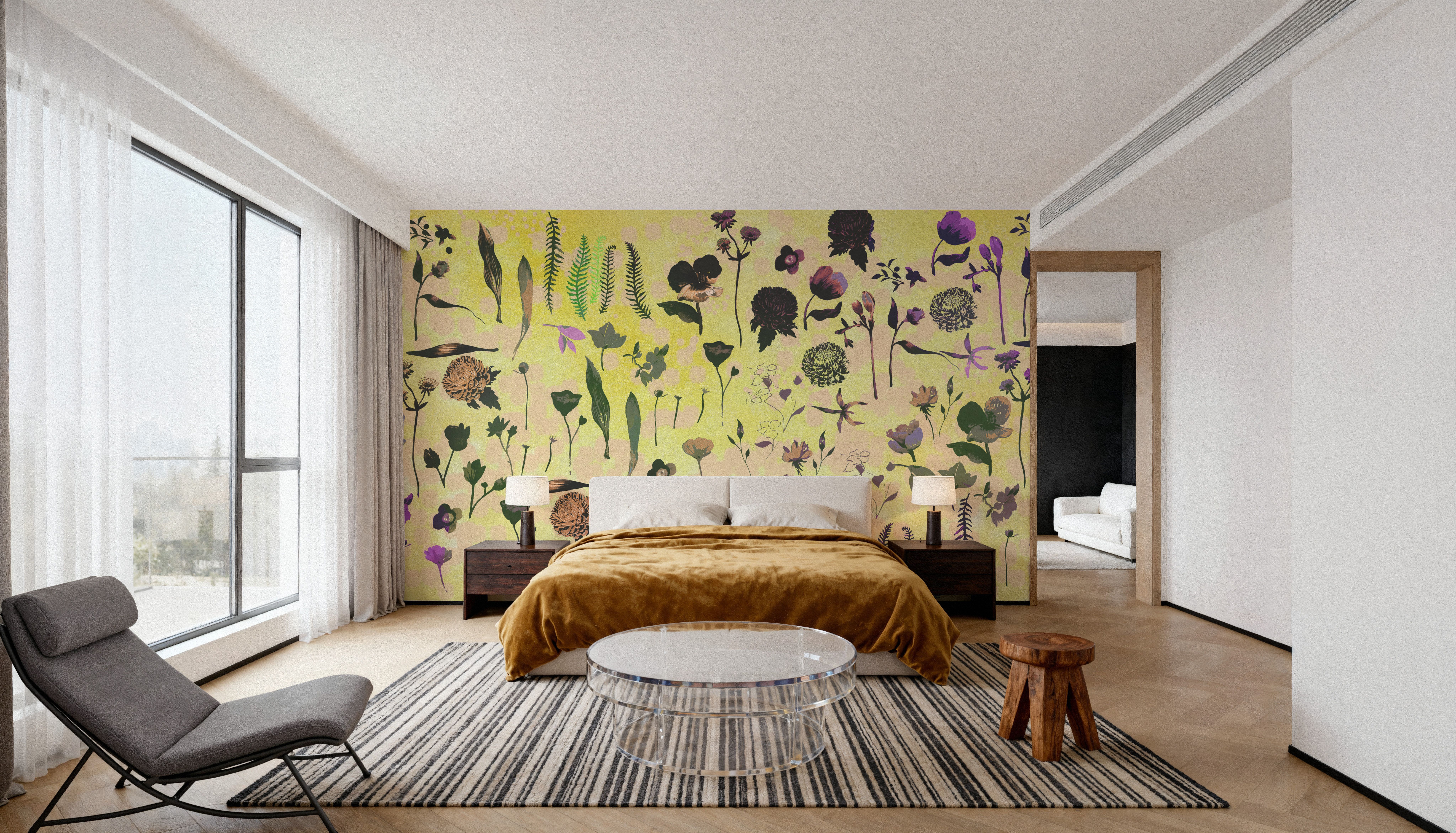 Floral Dream, Butter Yellow