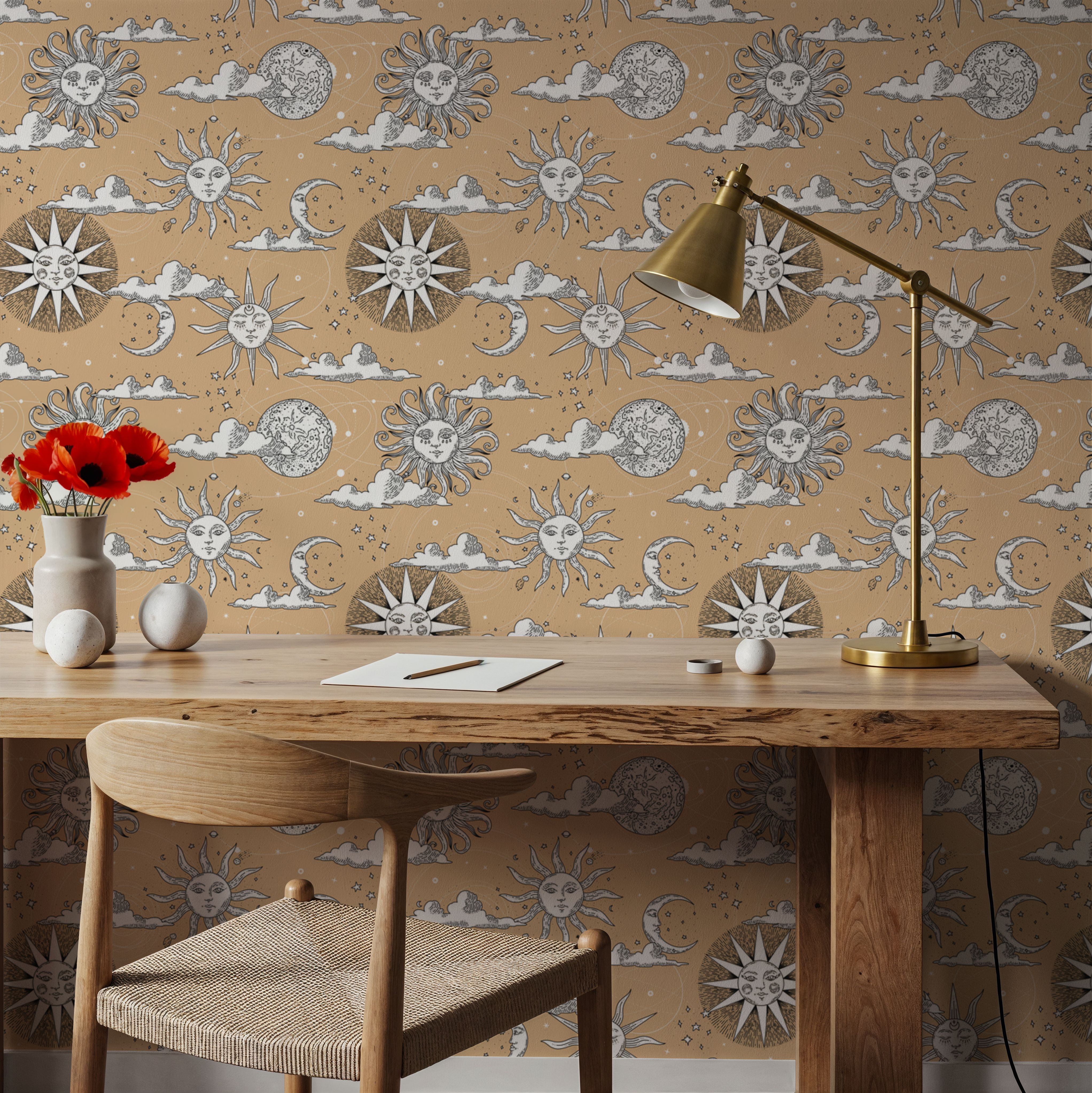 Sun Sign Gold, Wallpaper