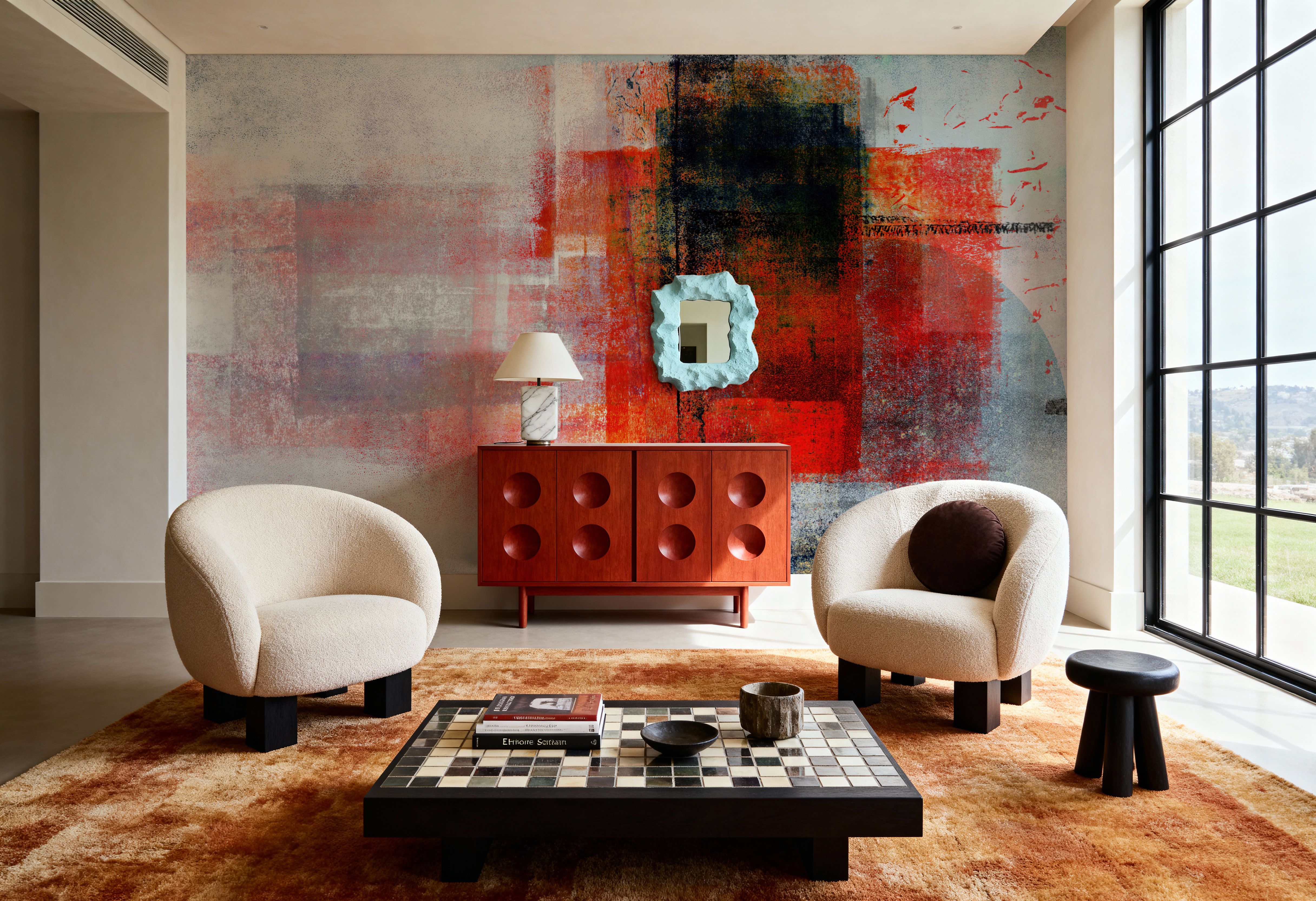 Crimson Layers, Wallpaper