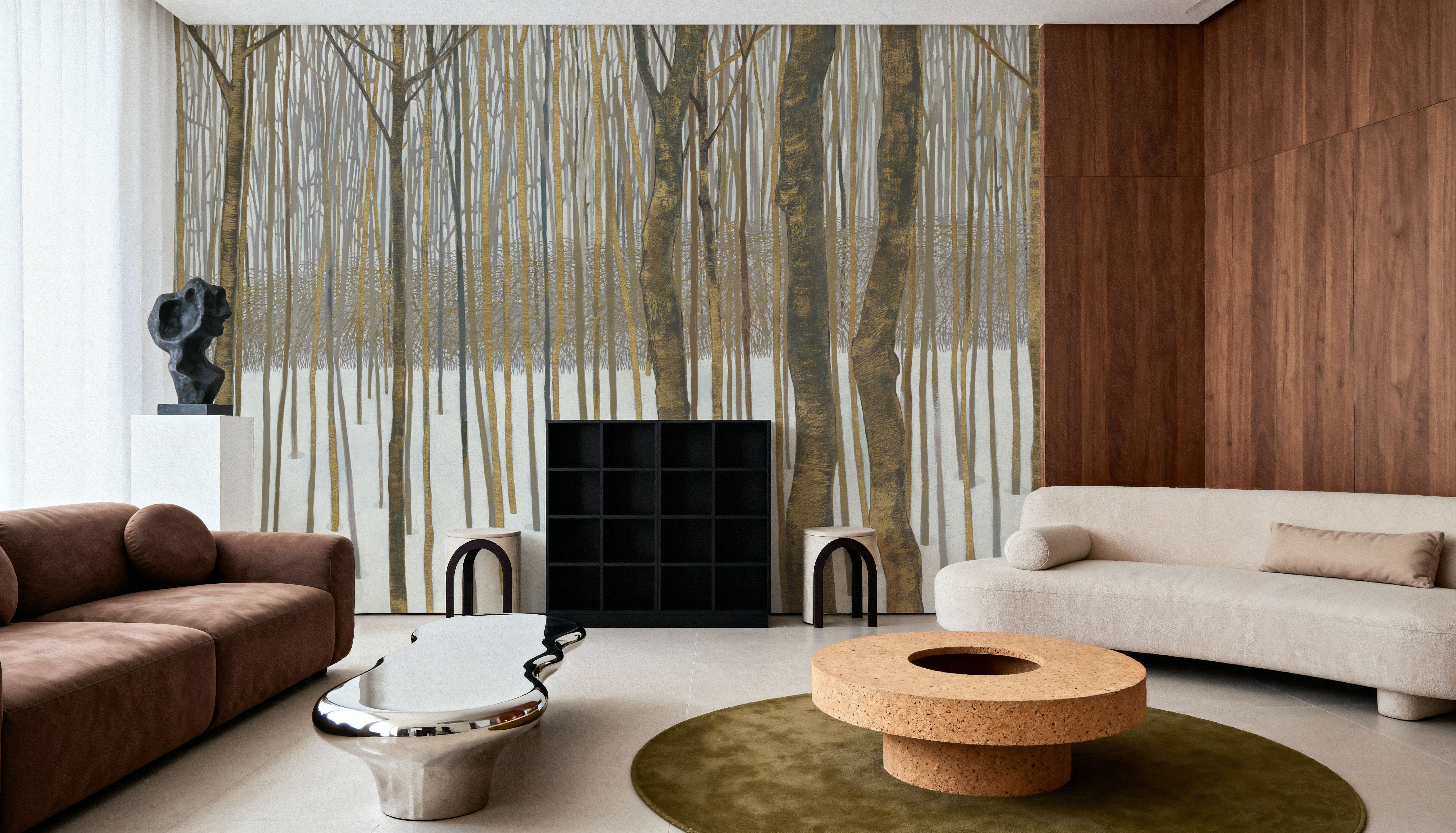 Woods in Winter Gold