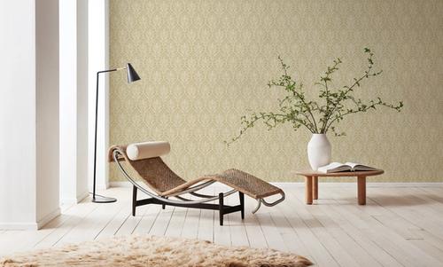 Brushstroke Fan Scallop, Ecru