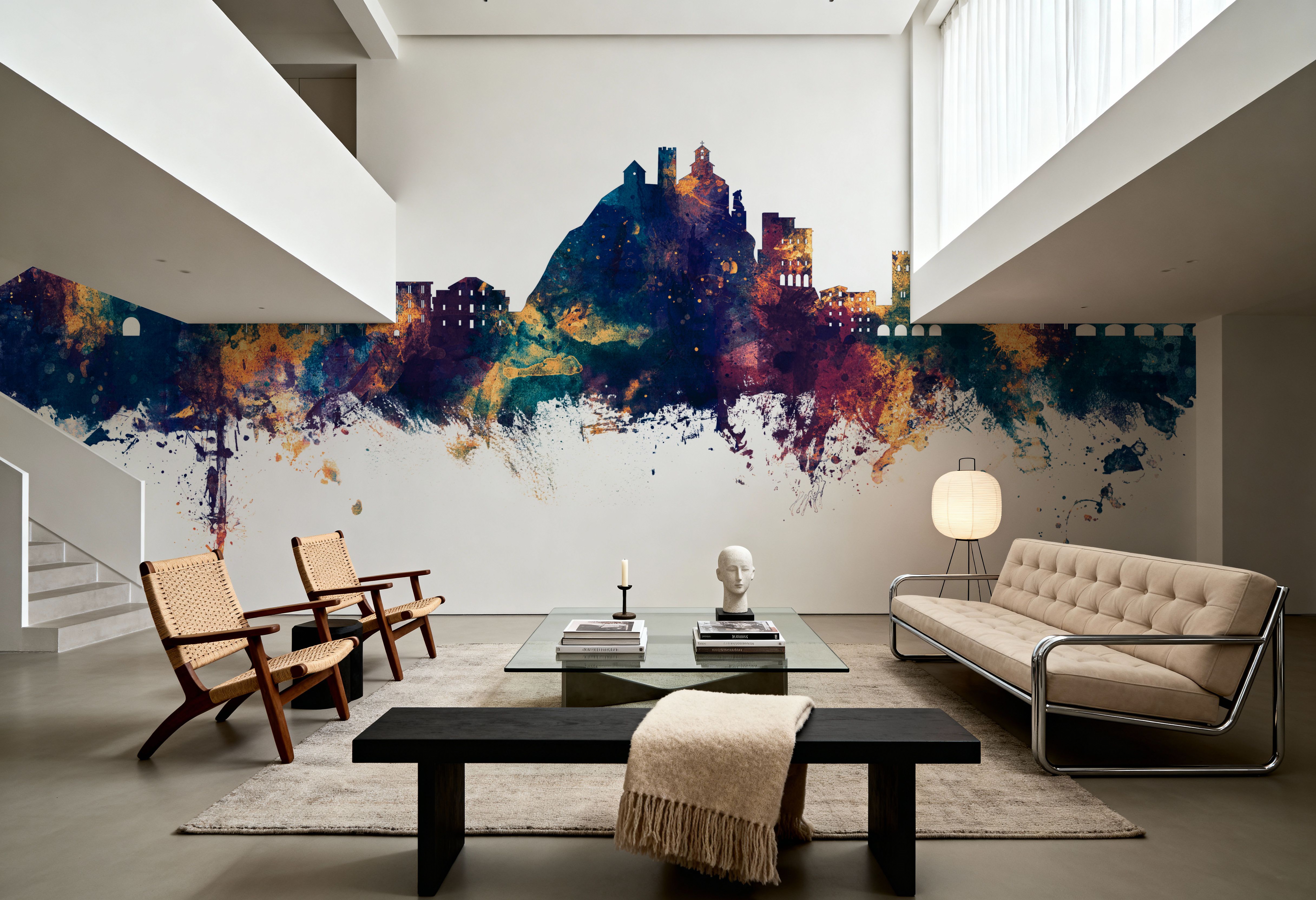 Monterosso al Mare Italy Skyline Blue & Bronze