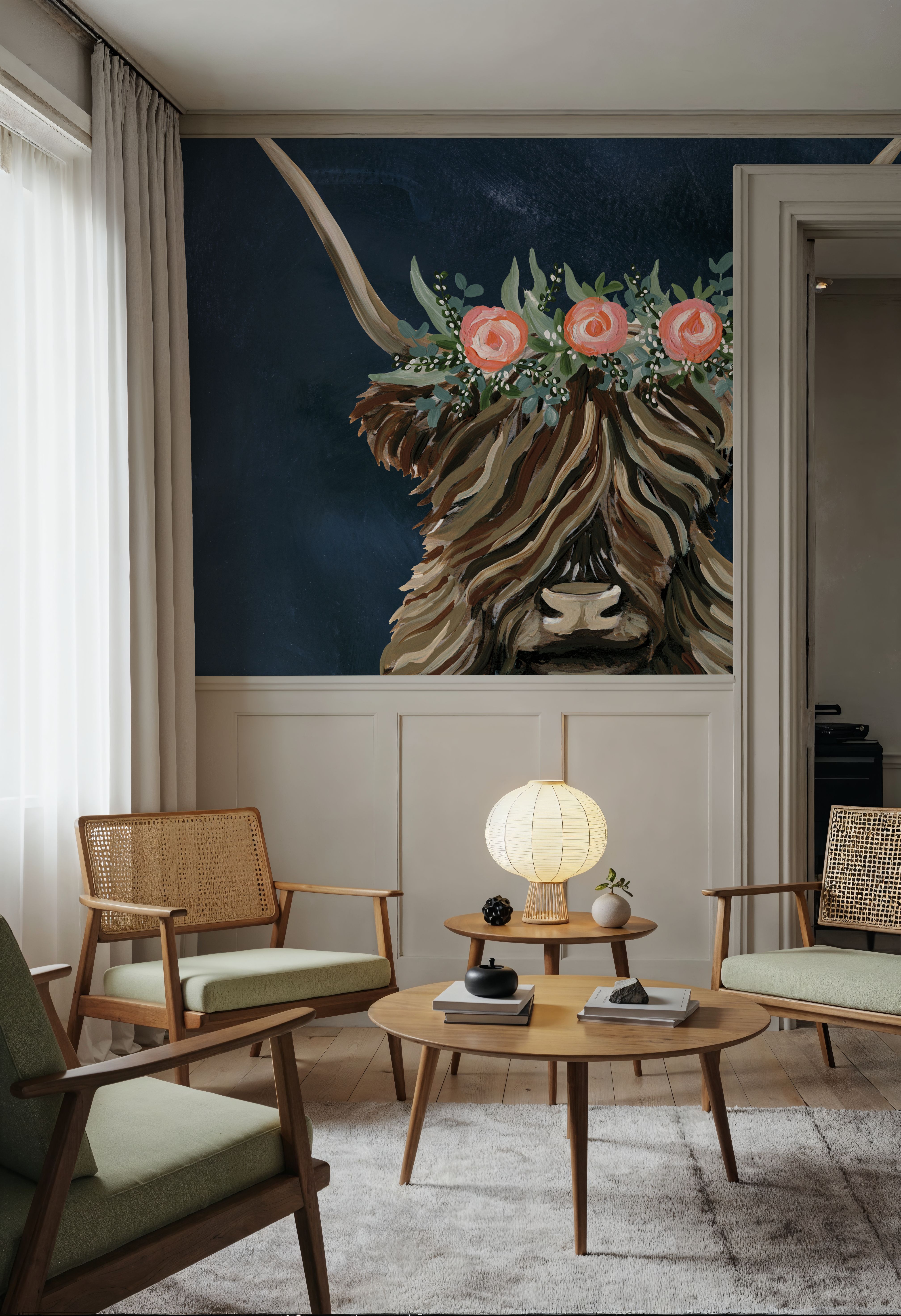 Longhorn with Rose Crown Dark