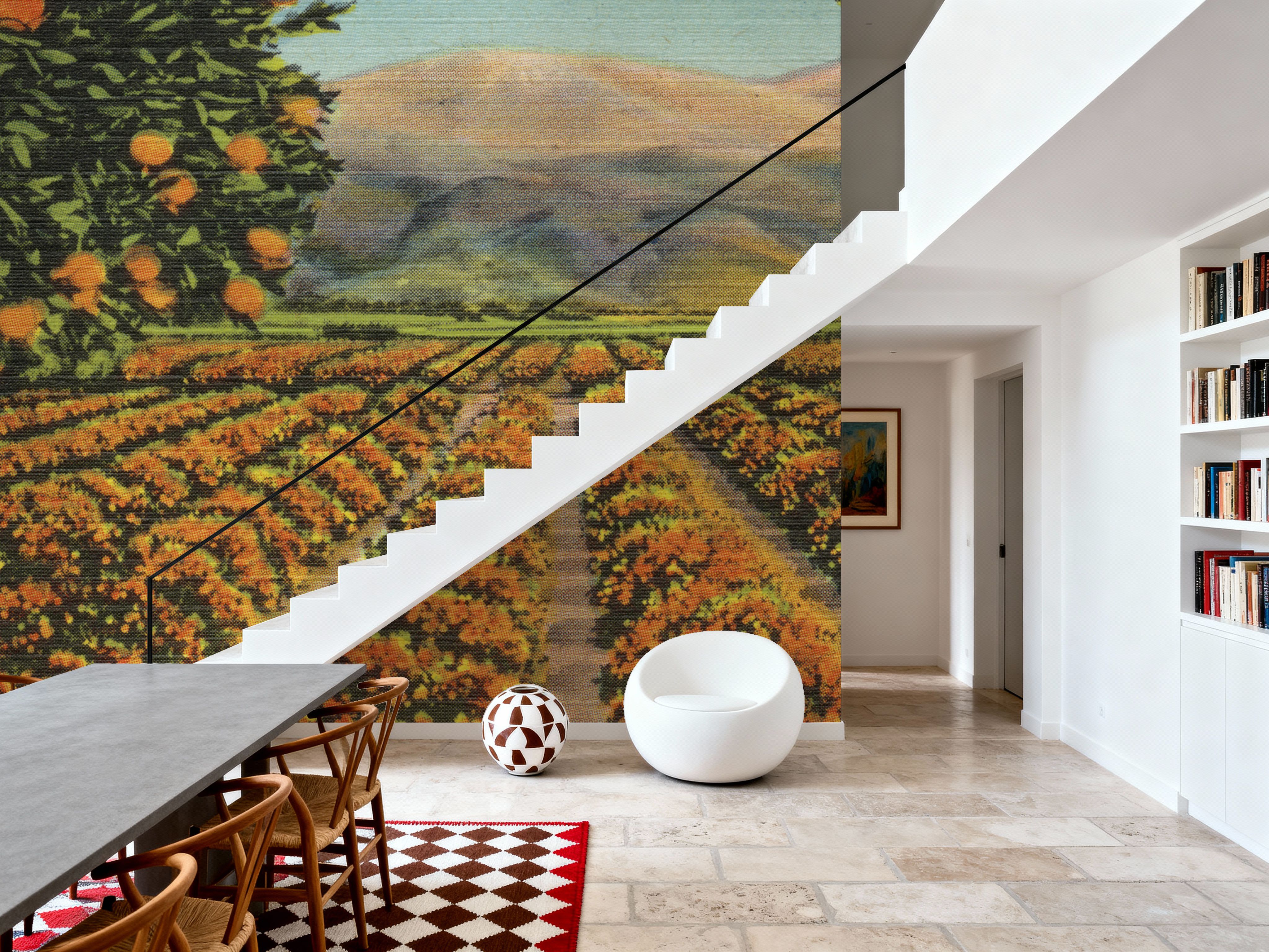 Greetings from Oranges - Screenprint Postcard