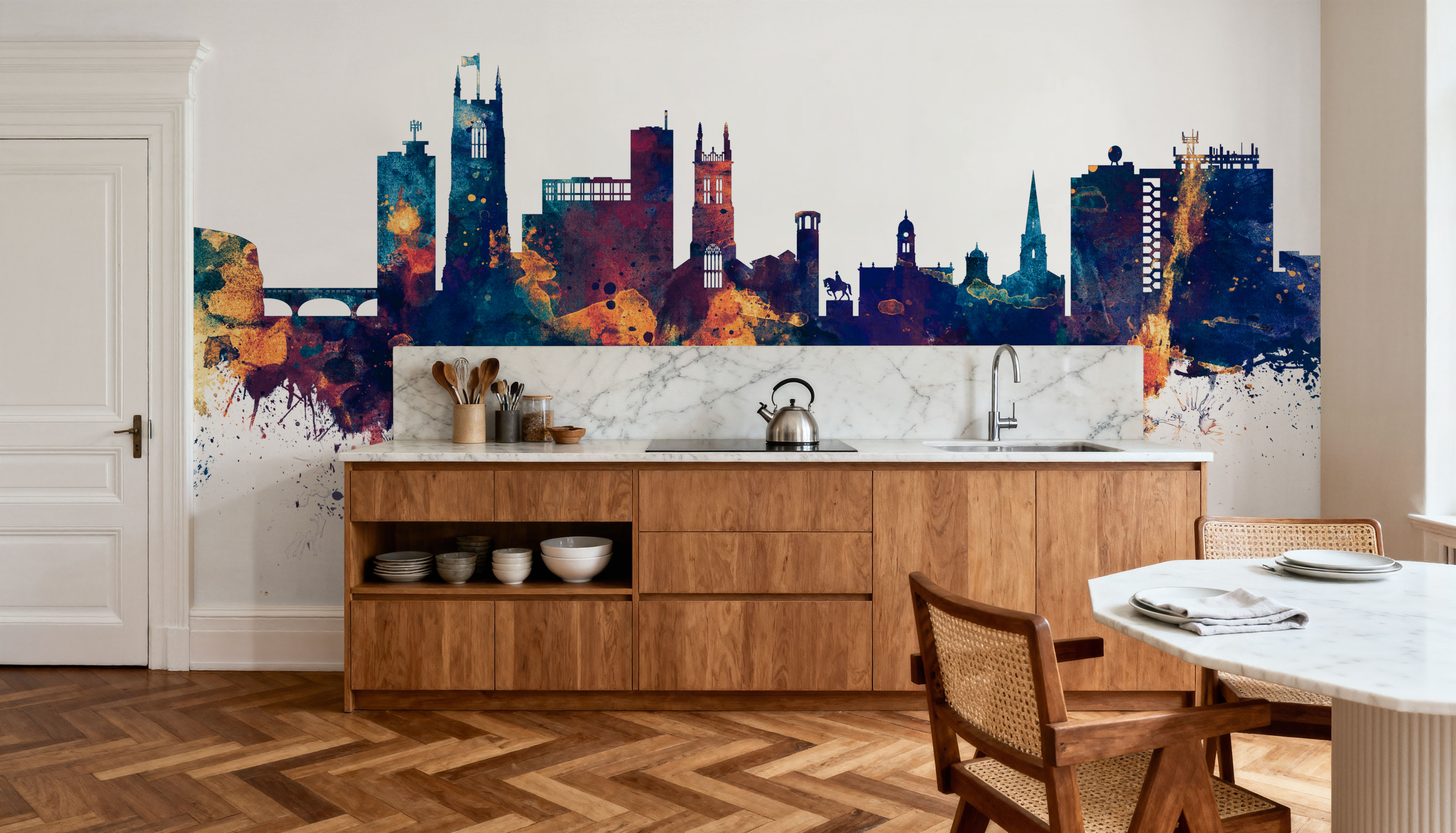 Derby England Skyline Blue & Bronze