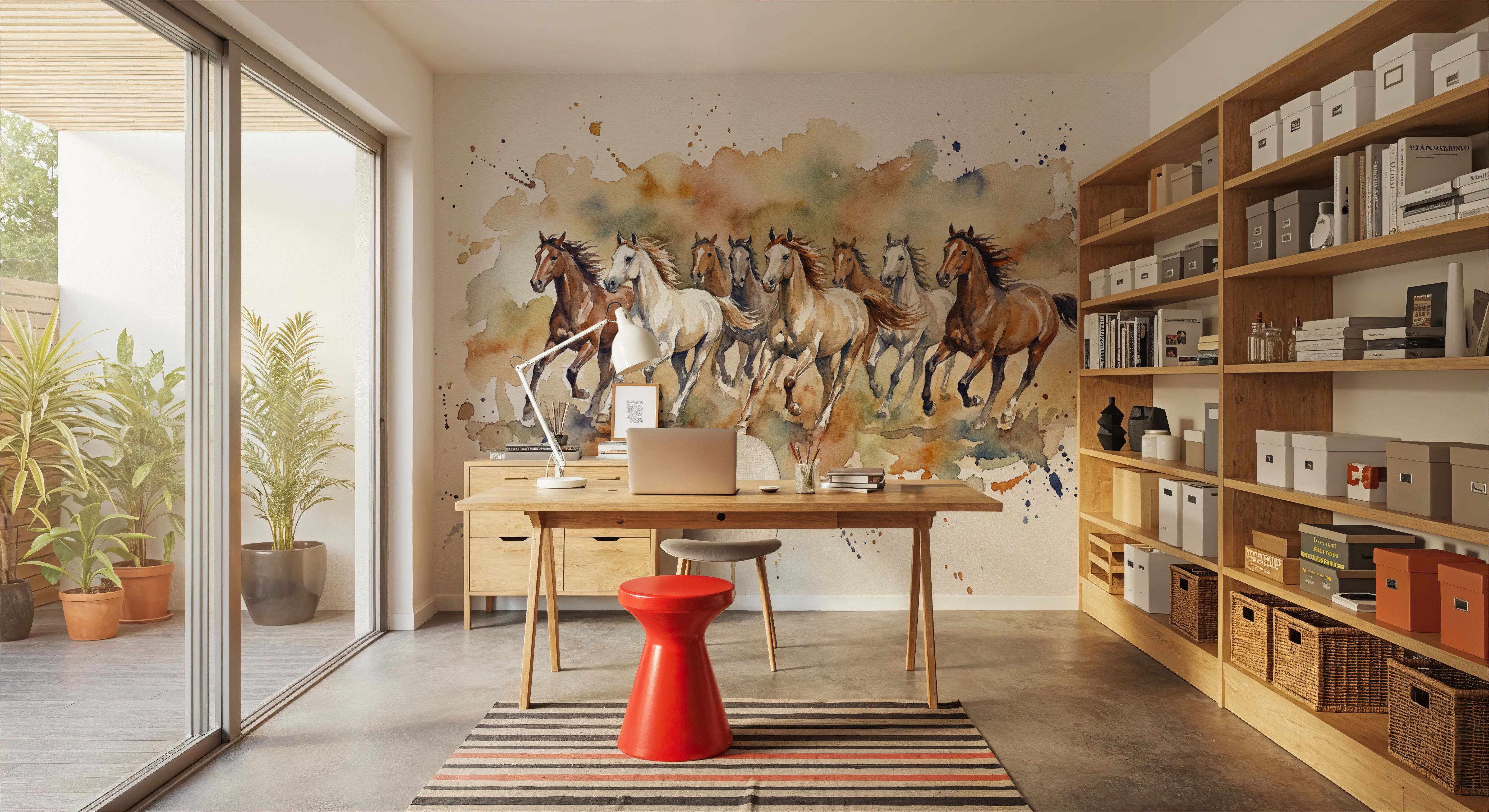 Wild Horses II - Watercolor Spirit Animals Series