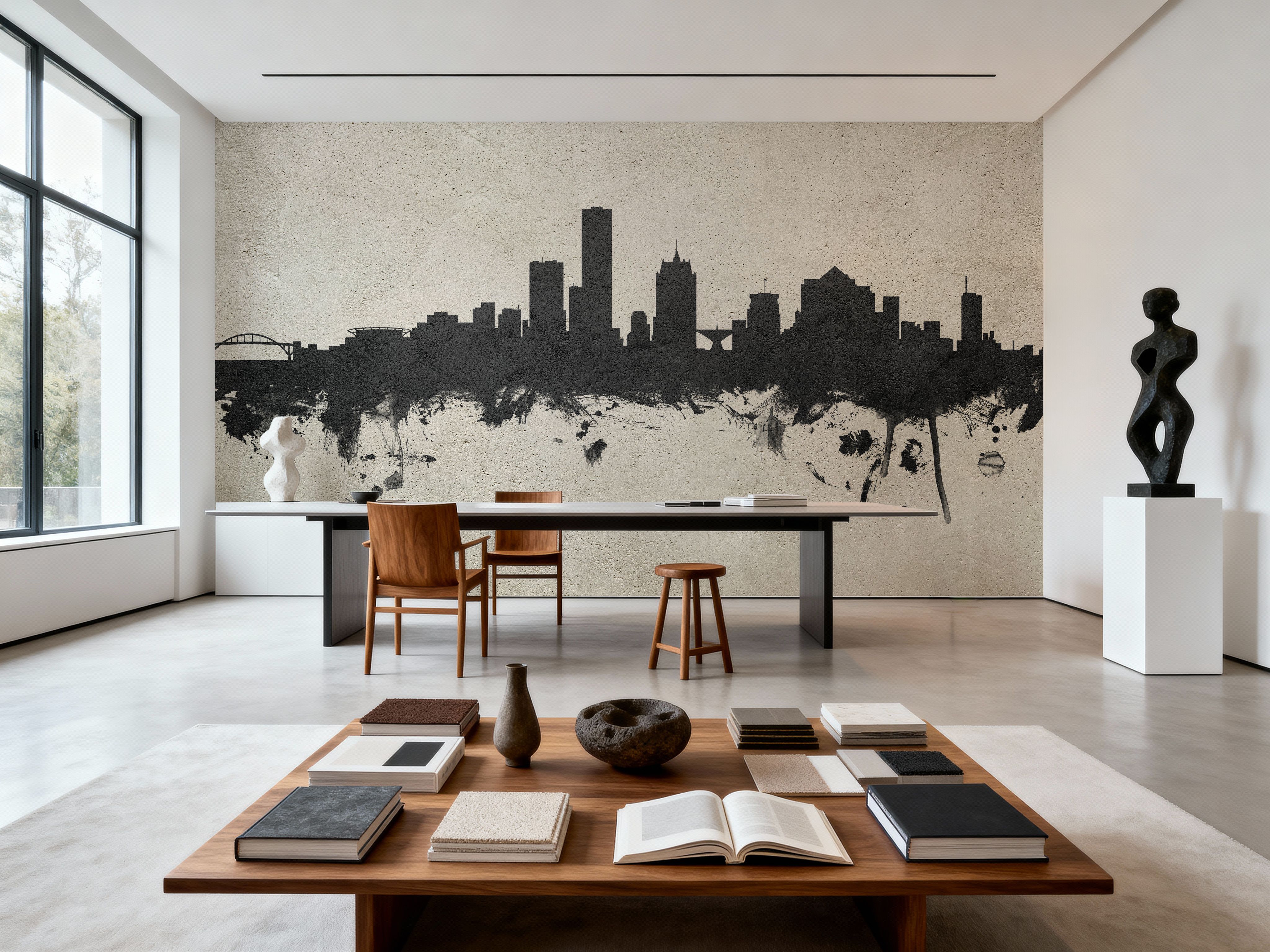 Milwaukee Wisconsin Skyline Concrete