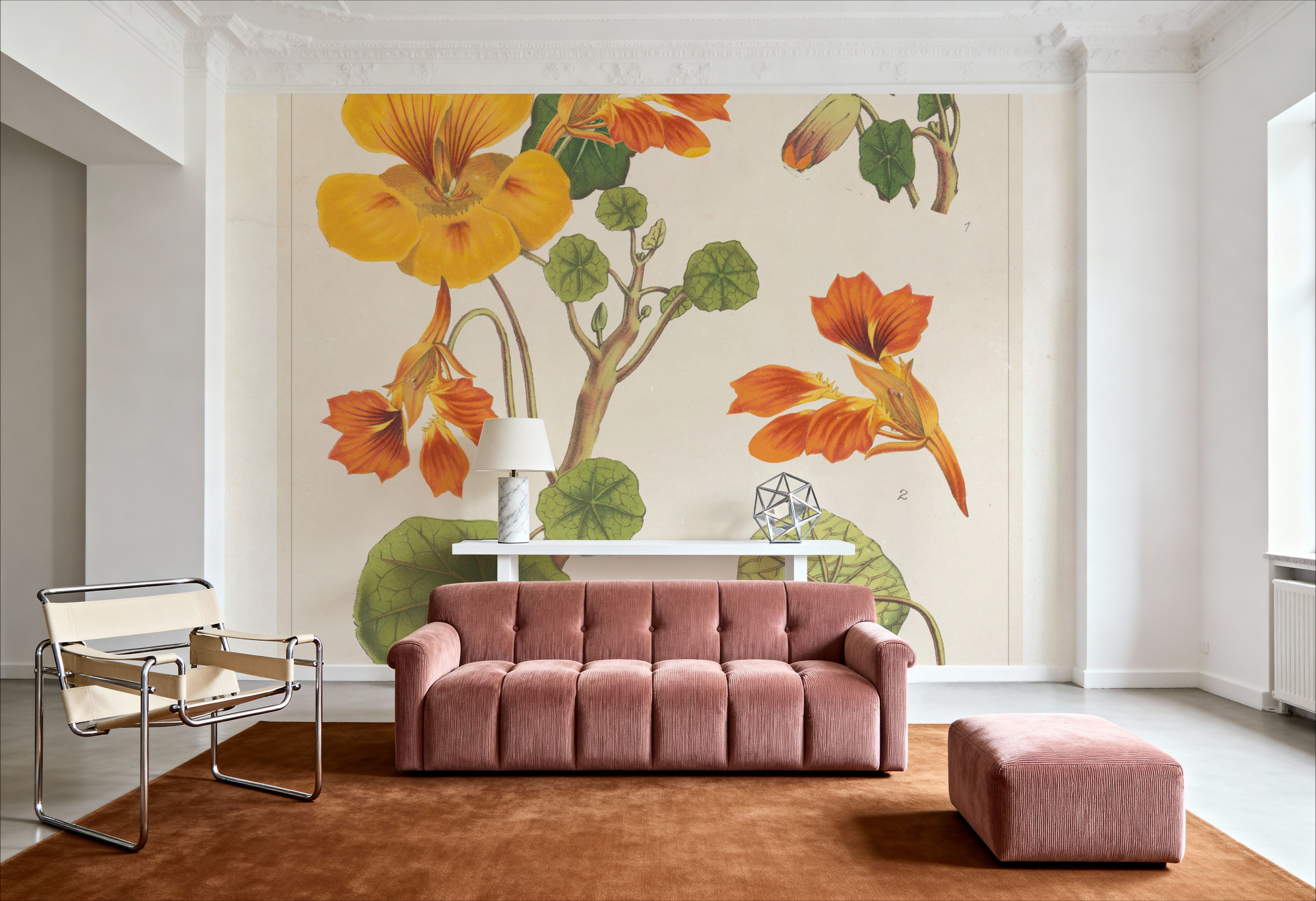 Flower Market Chart III, Papier peint