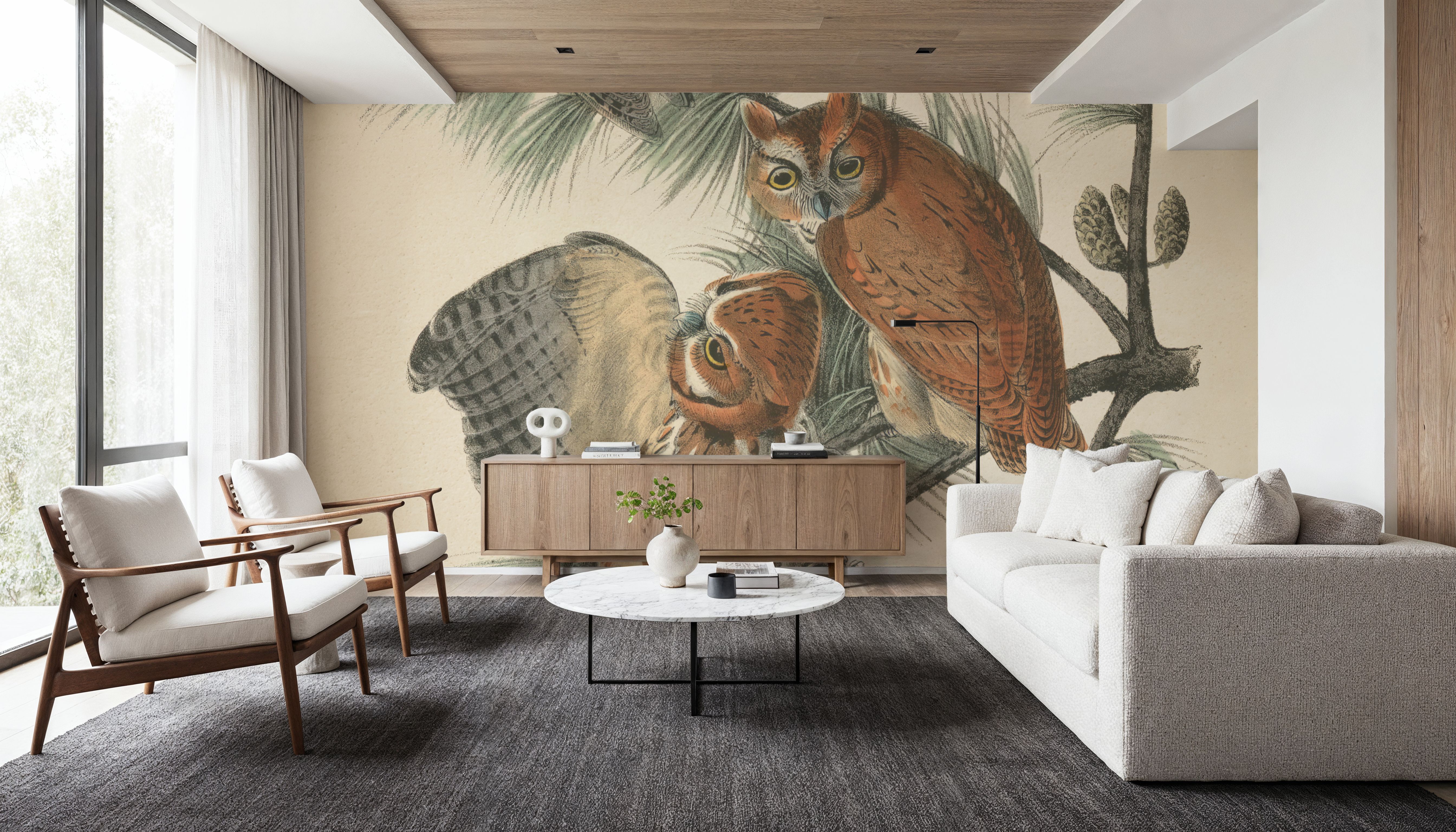 Forest Owls I, Wallpaper