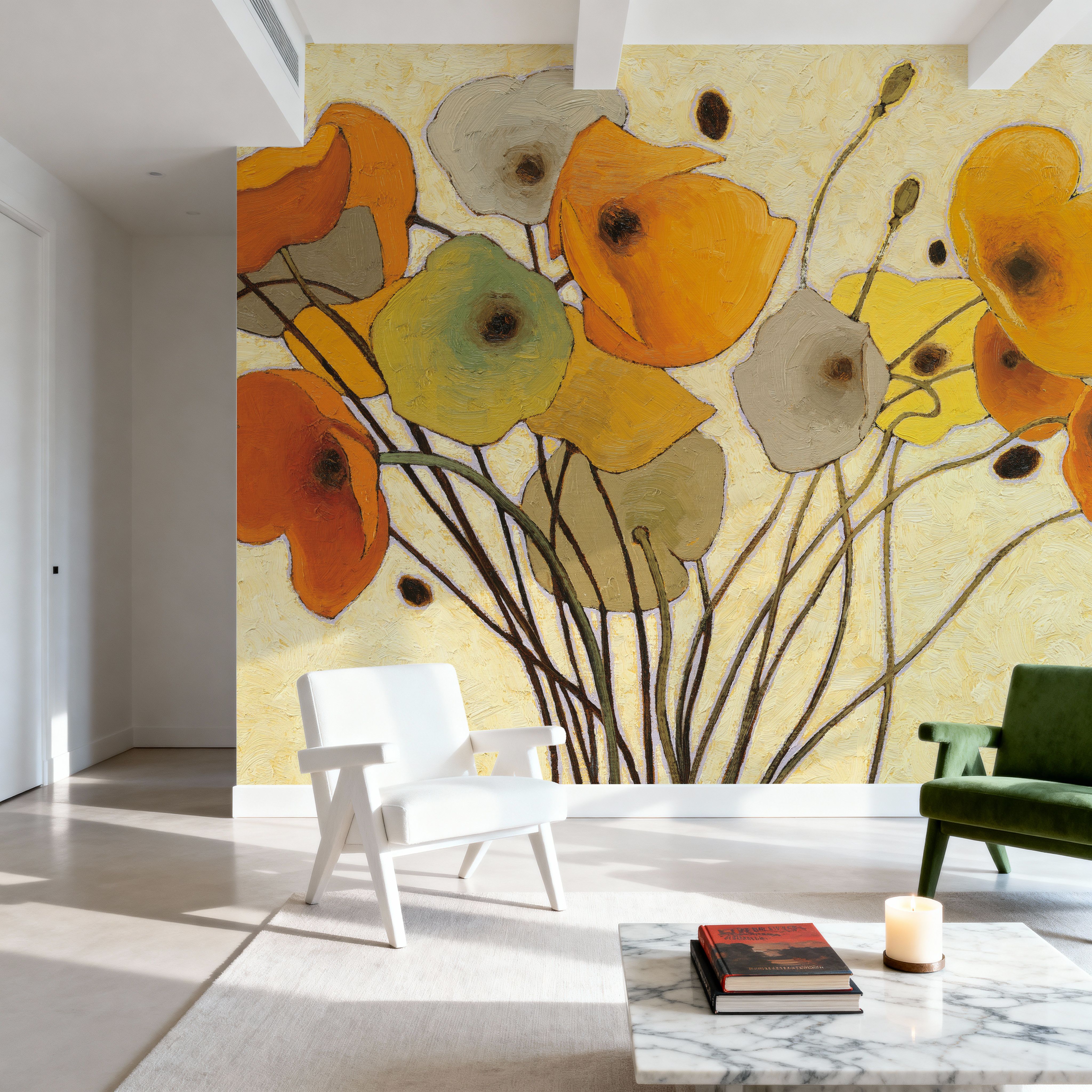 Pumpkin Poppies I