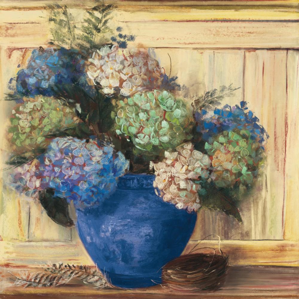 Summer Hydrangea Blue Pot