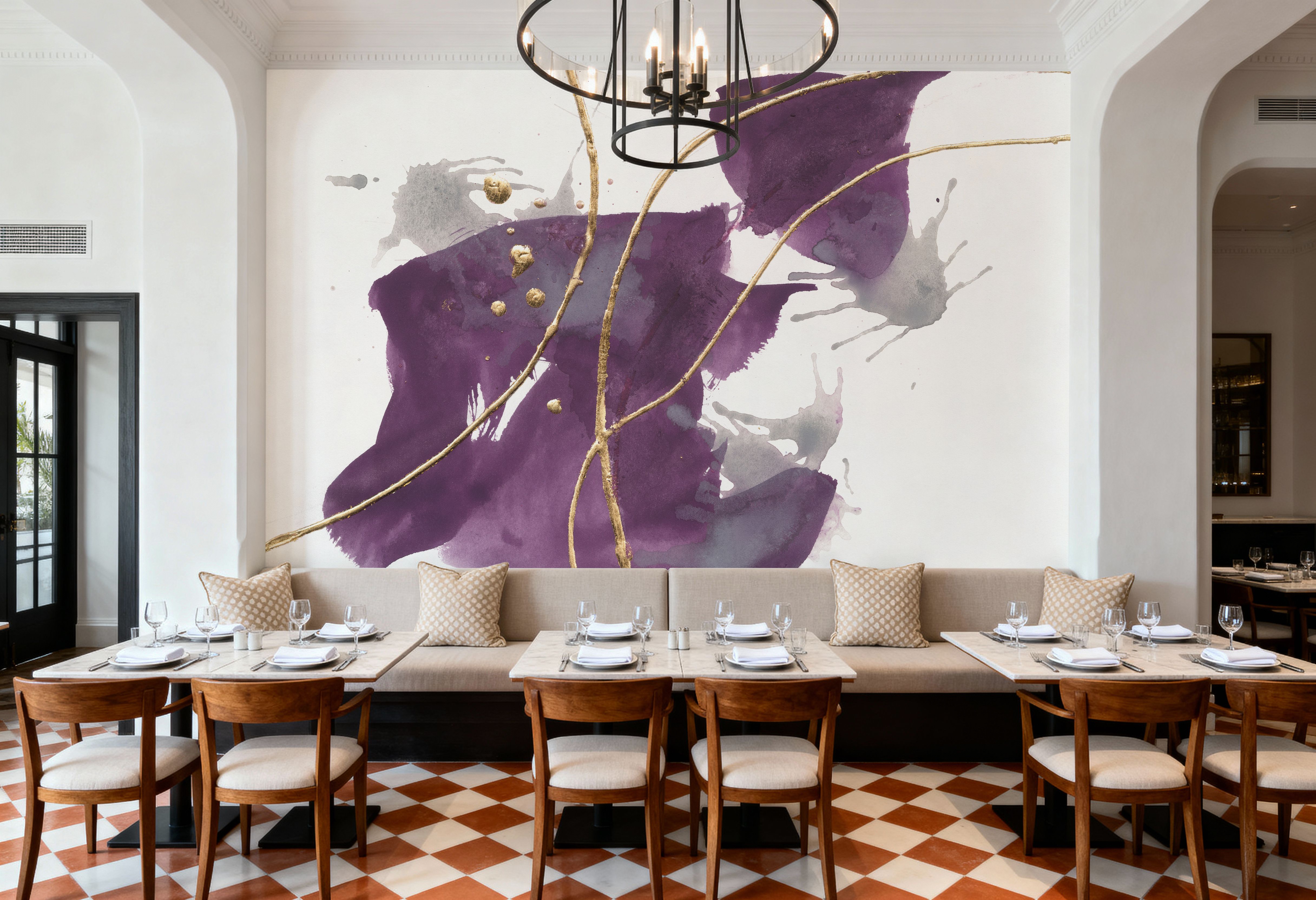 Plum and Bright I, Papel de parede