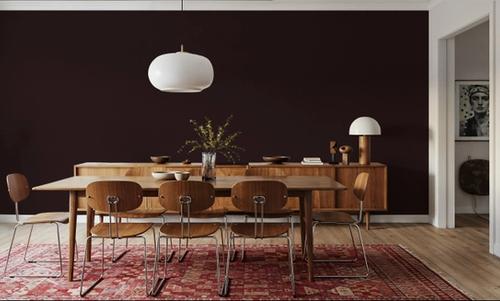 Linen Mist Murky Collection, Burgundy