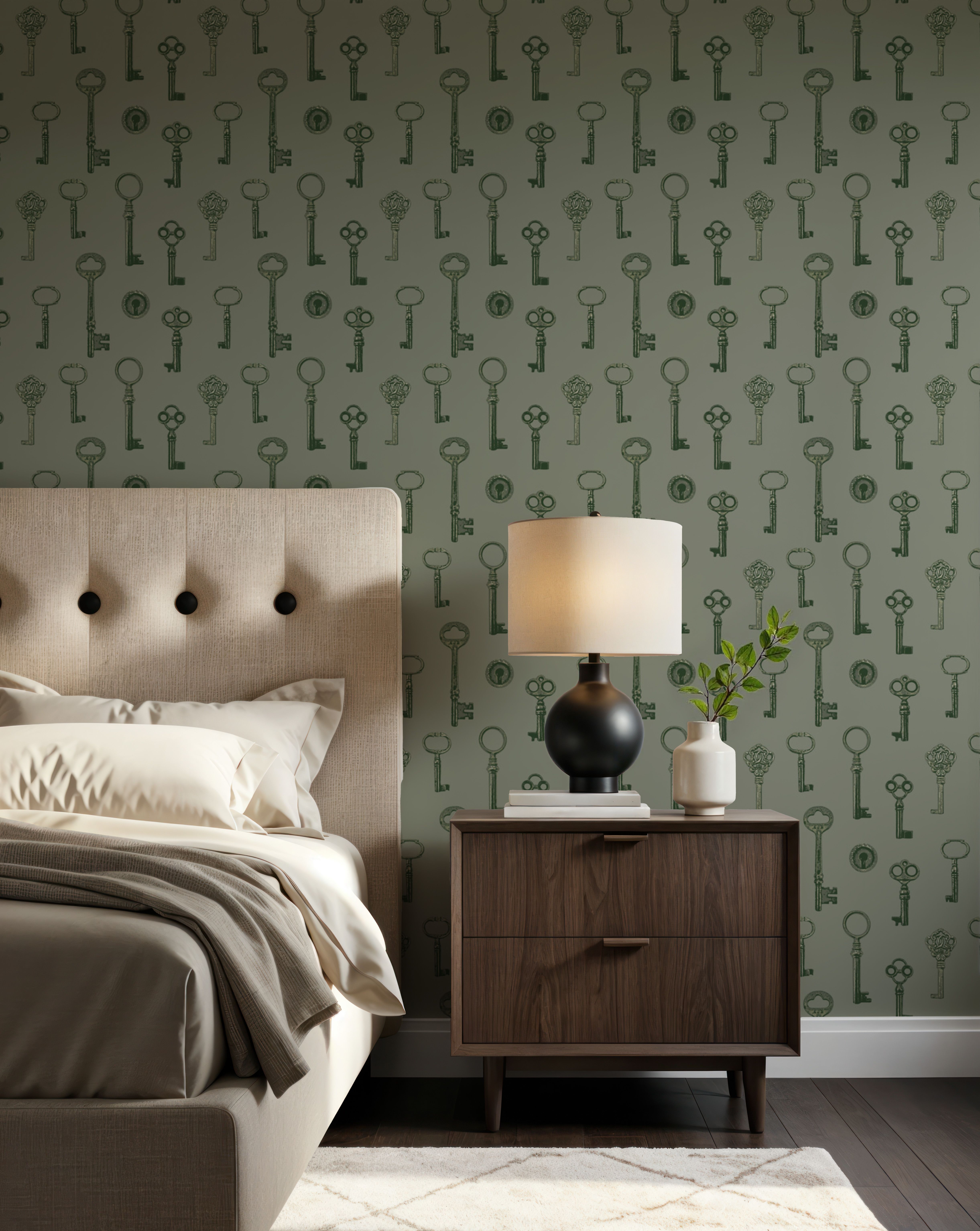 Antique Keys, Light Green