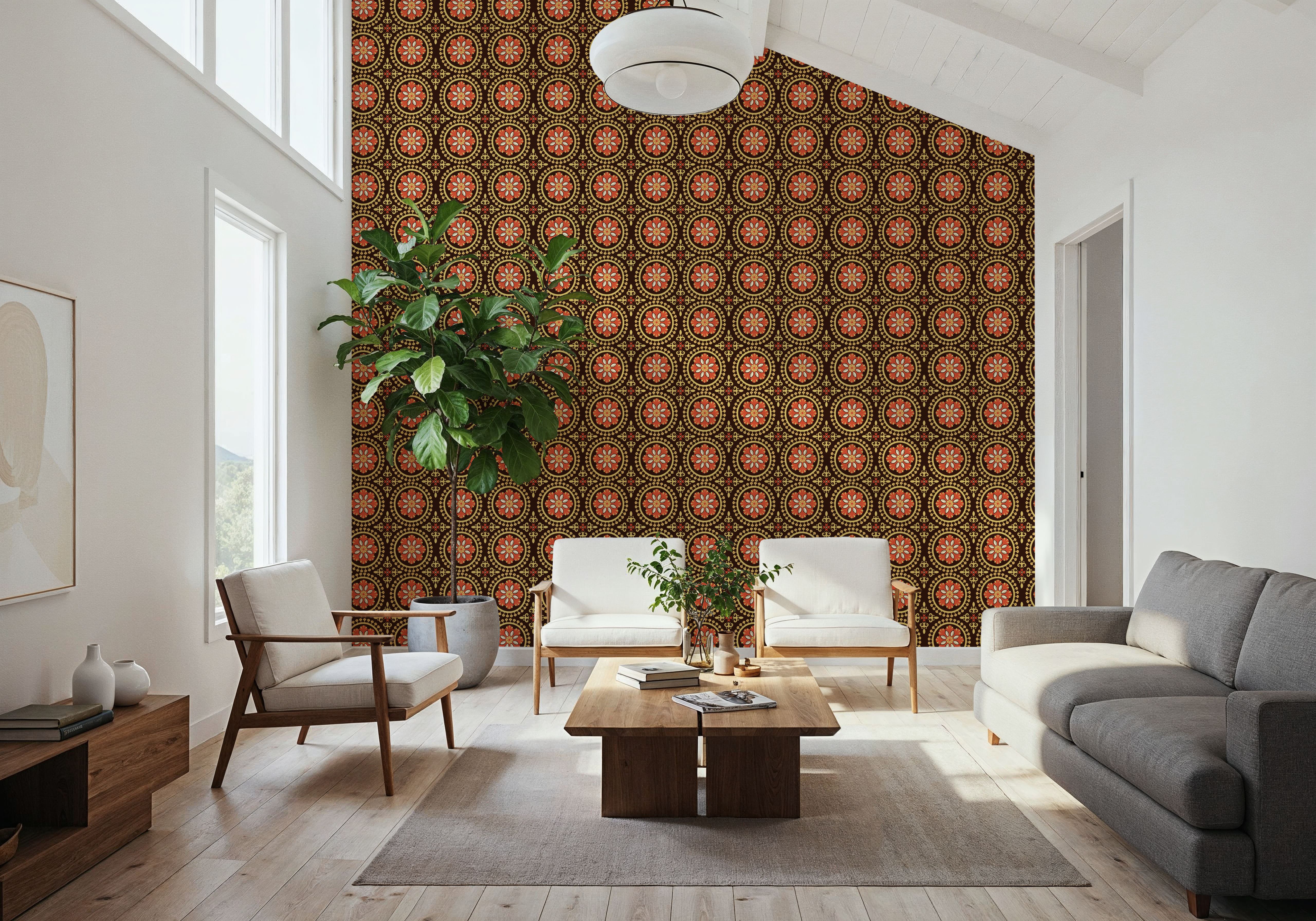 Geo Floral, Chocolate