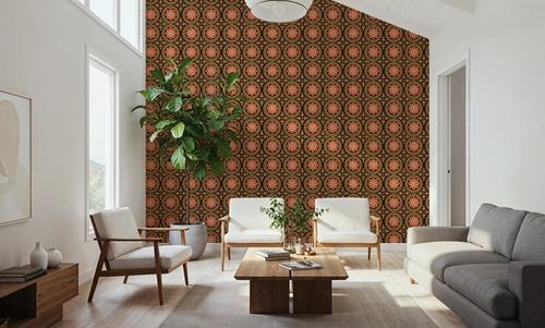 Geo Floral, Chocolate