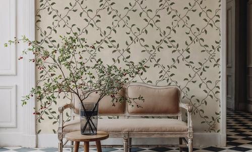 Emerald Trellis, Cream