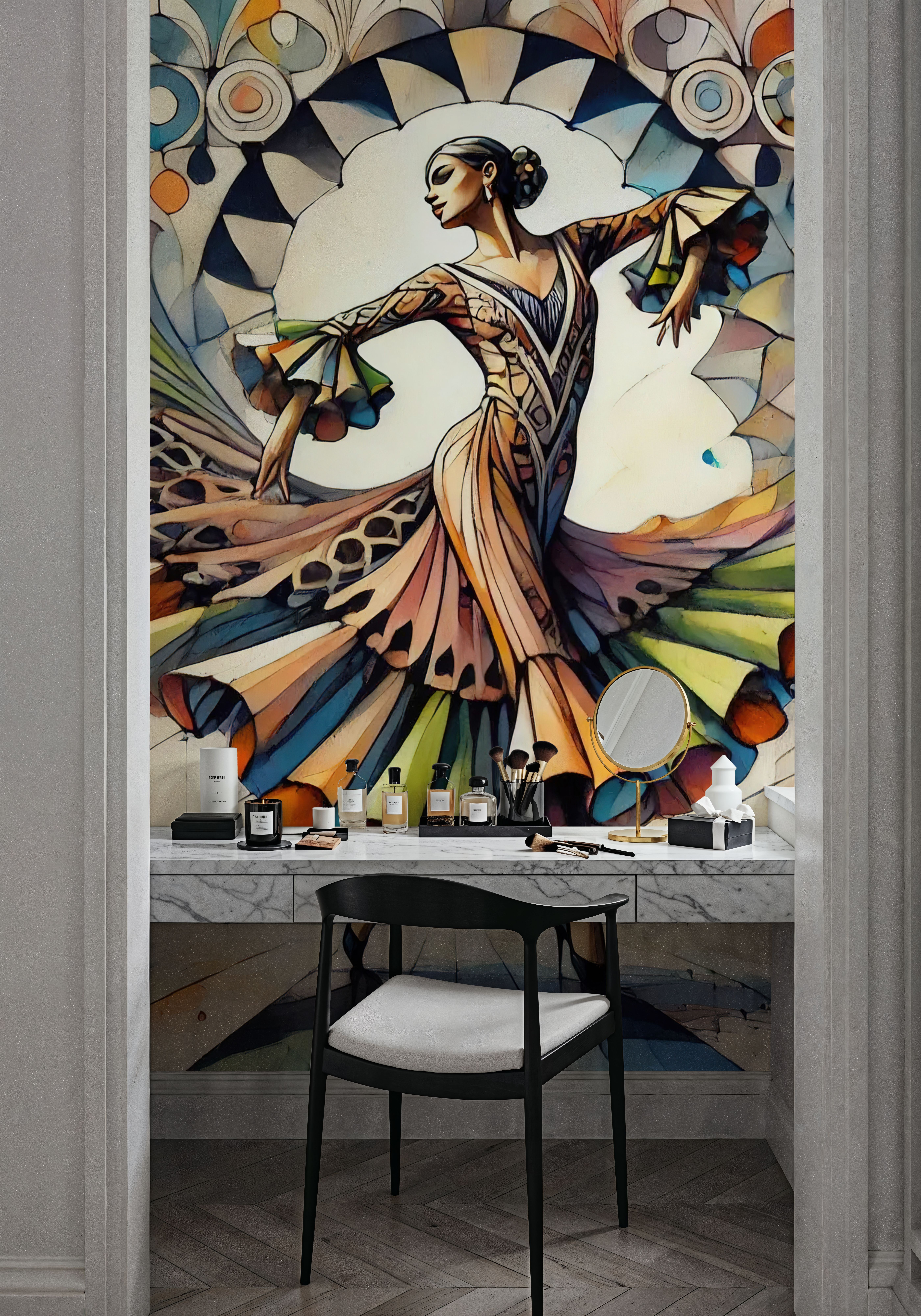 Flamenco Dancer in Art Deco