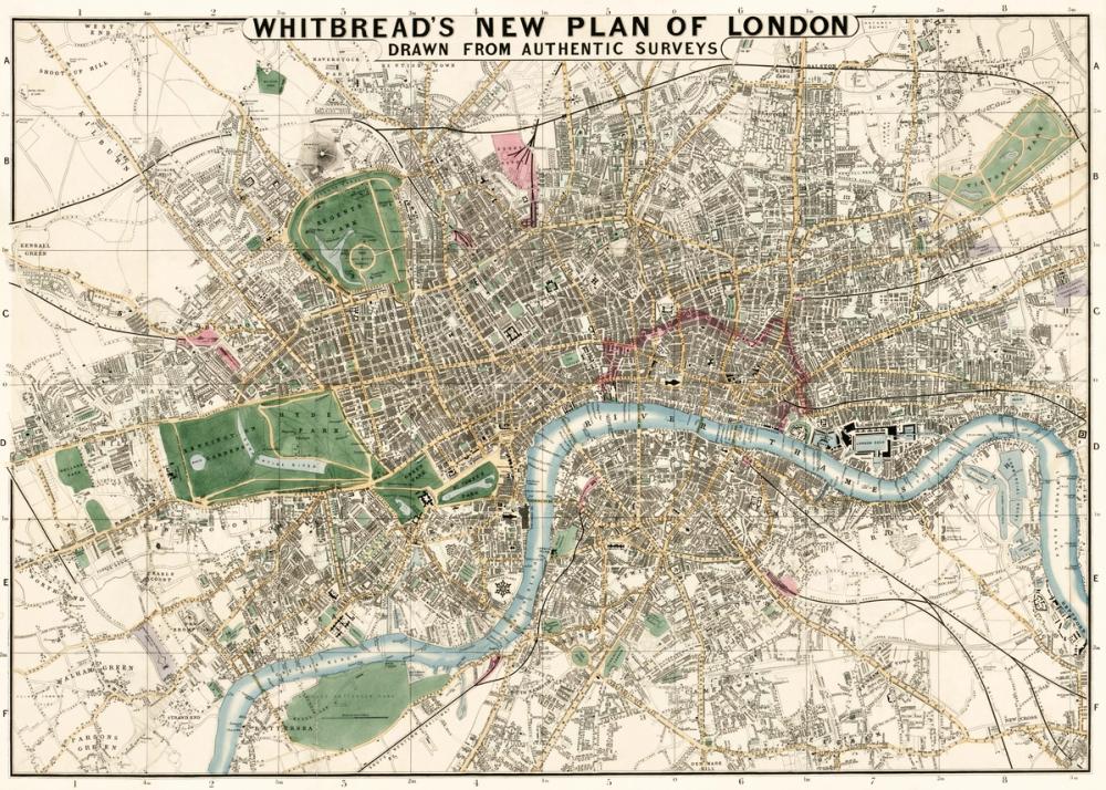 1853 Map Of London