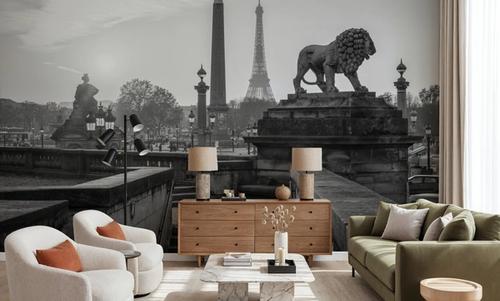 Place de la Concorde at Sunset BW