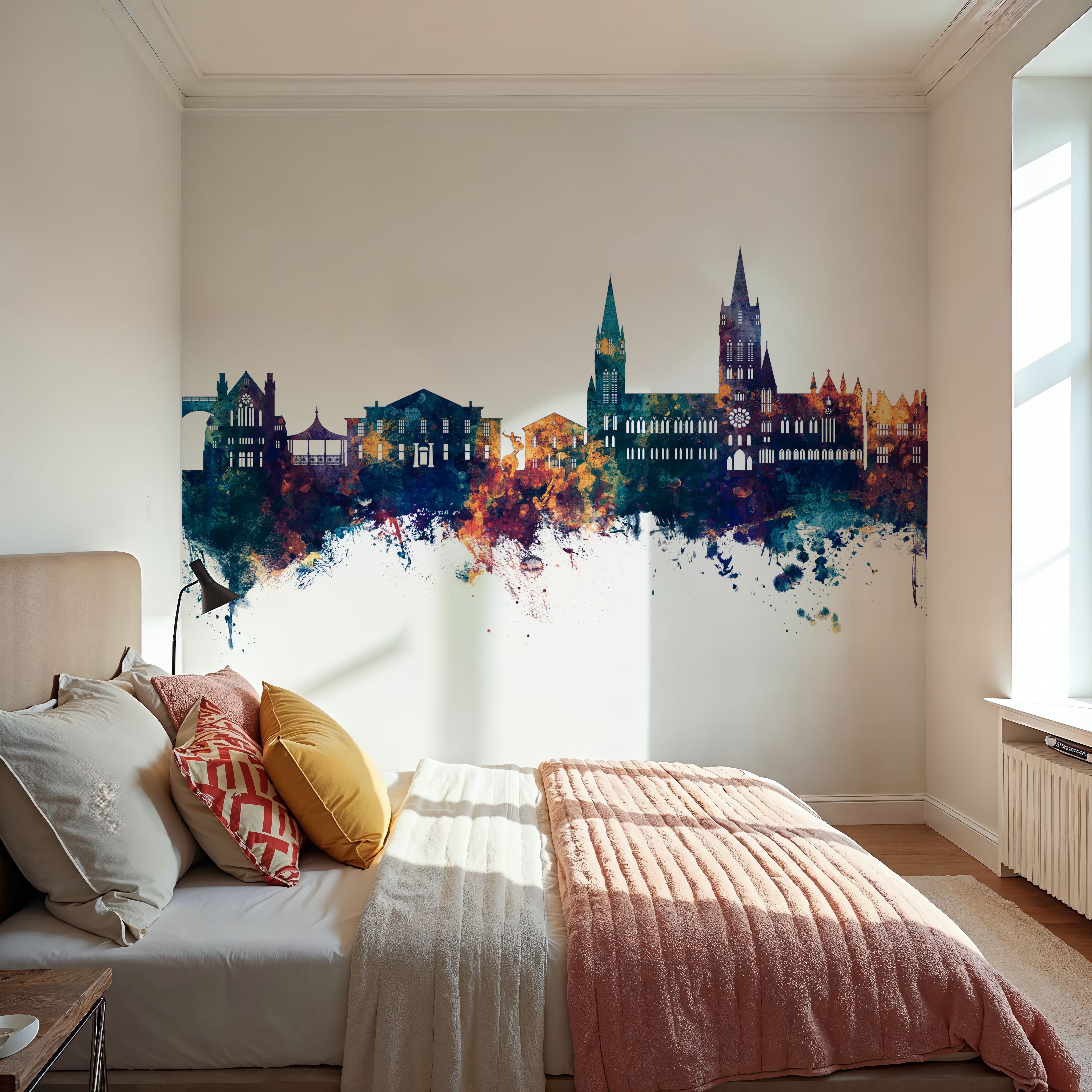 Truro England Skyline Blue & Bronze