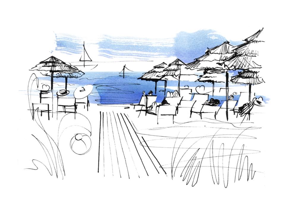 Plage Parasols