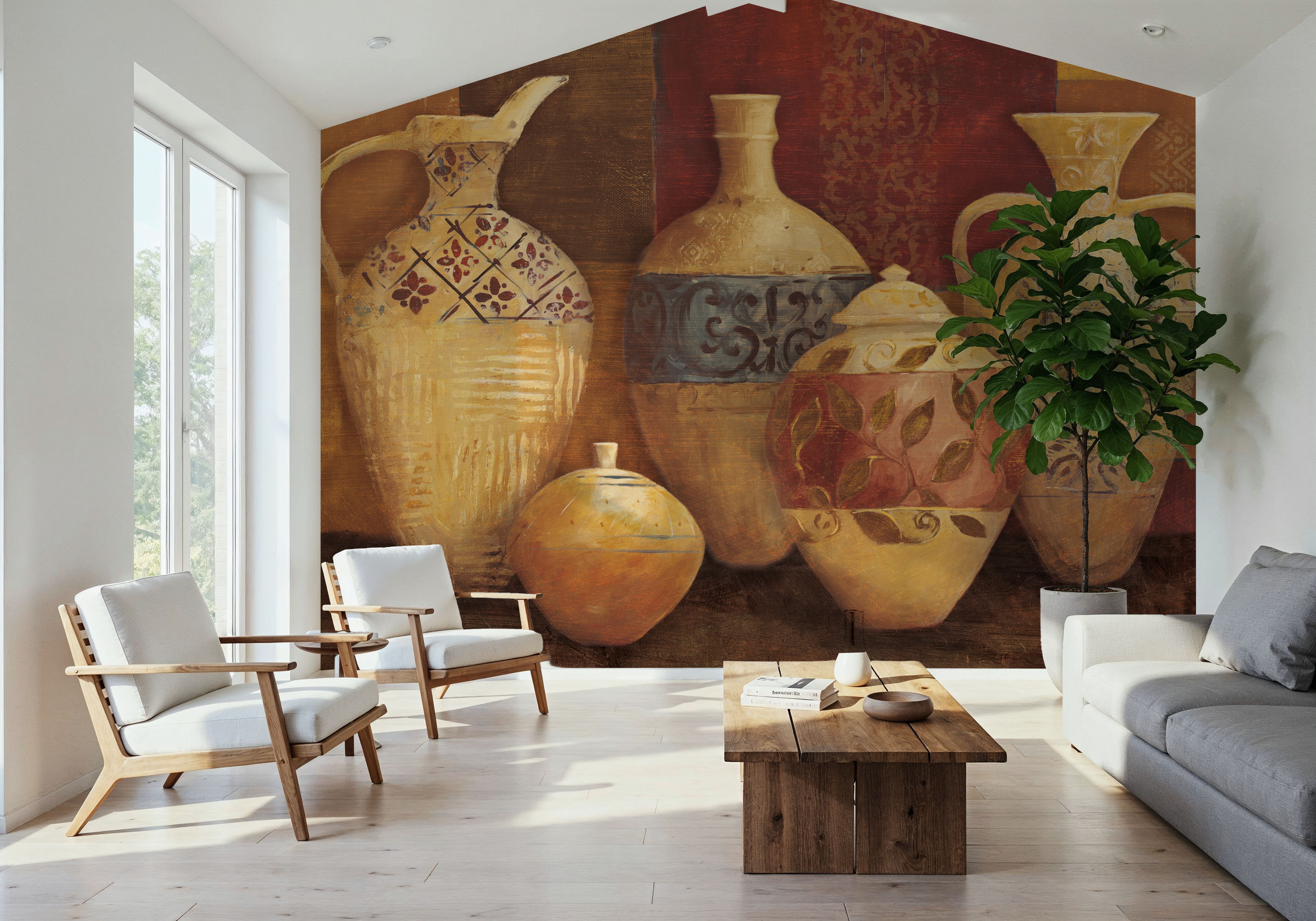 Autumn Urns III, Wallpaper