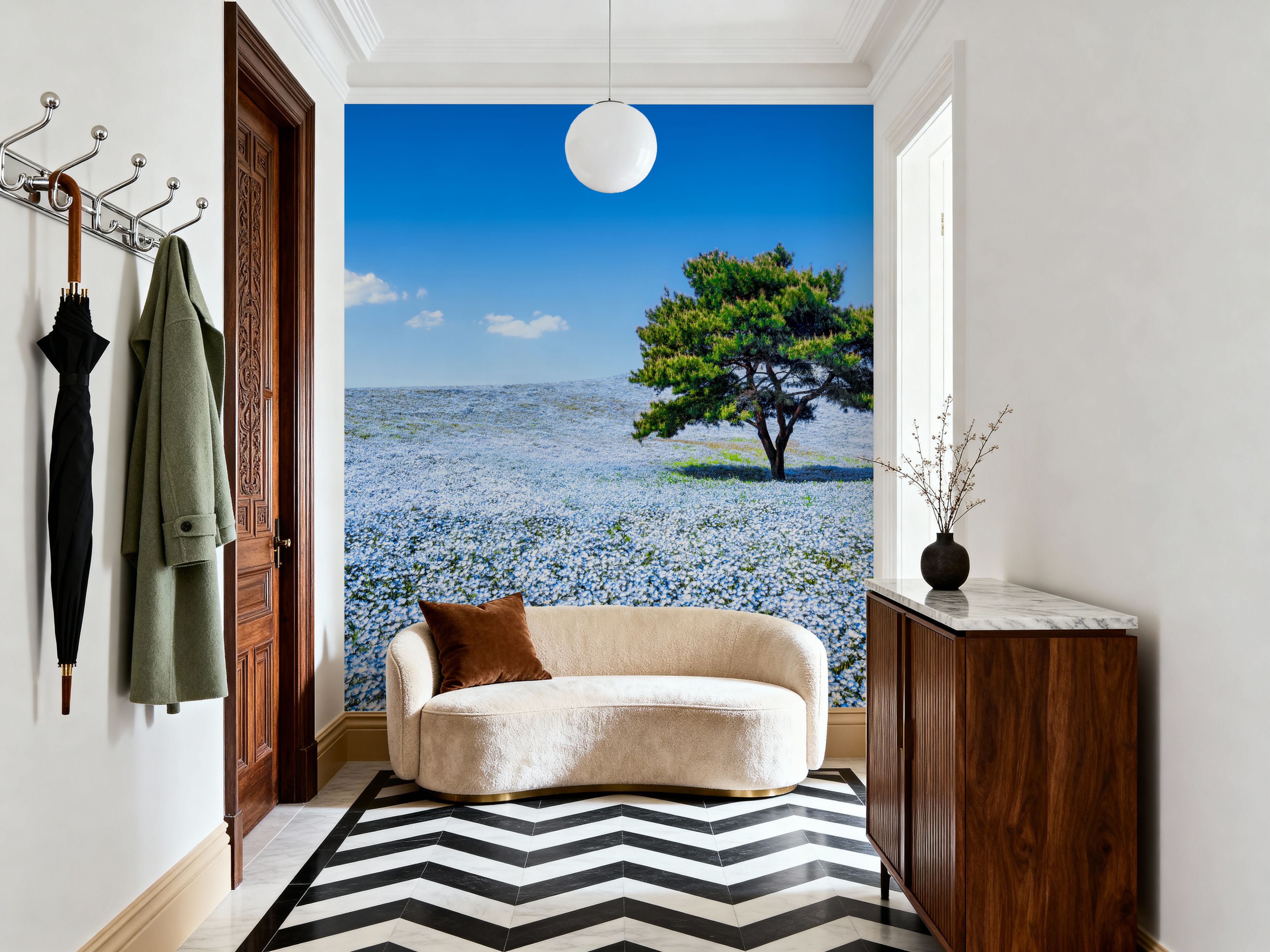 Baby Blue Eyes Nemophila, Wallpaper