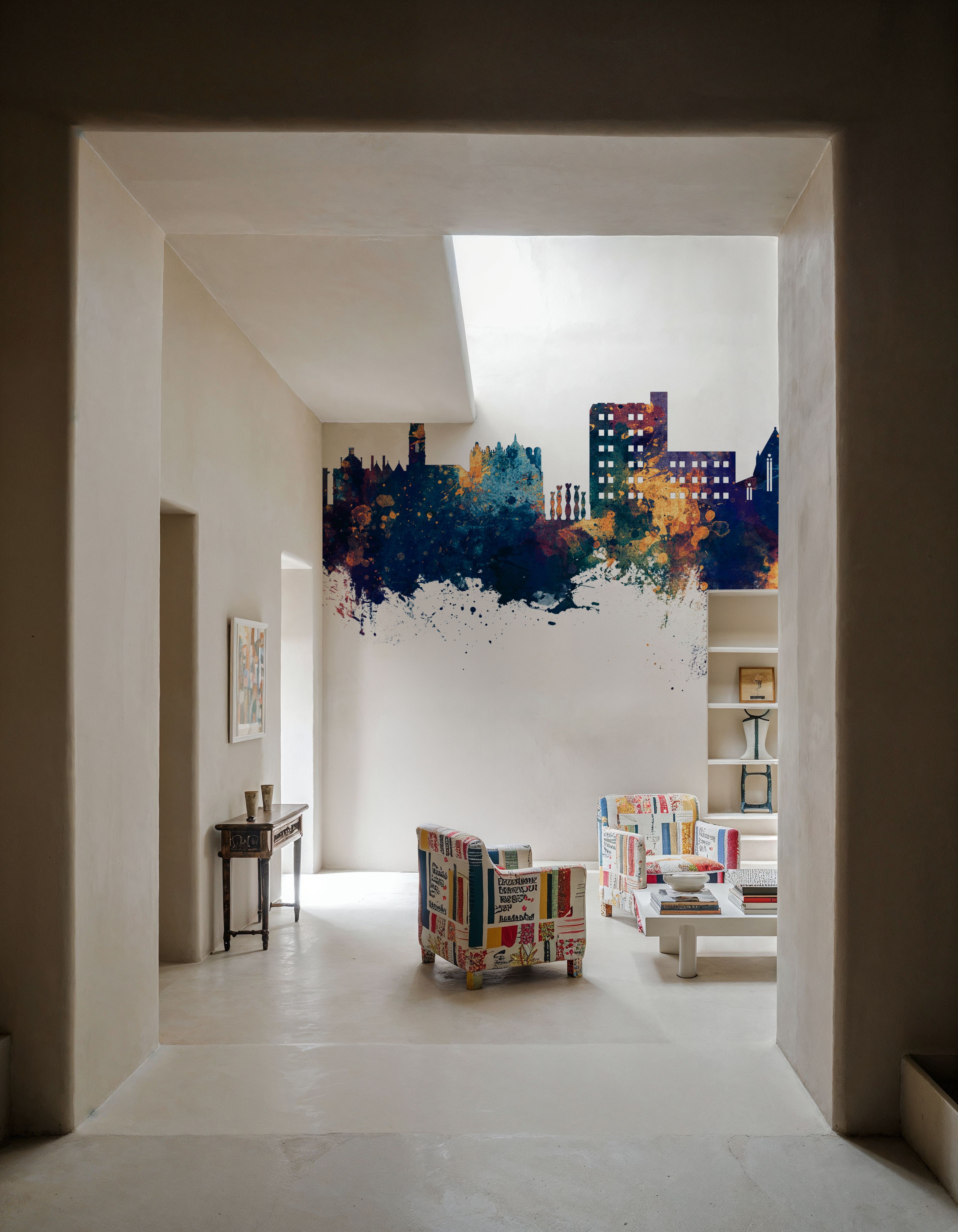 Warrington England Skyline Blue & Bronze