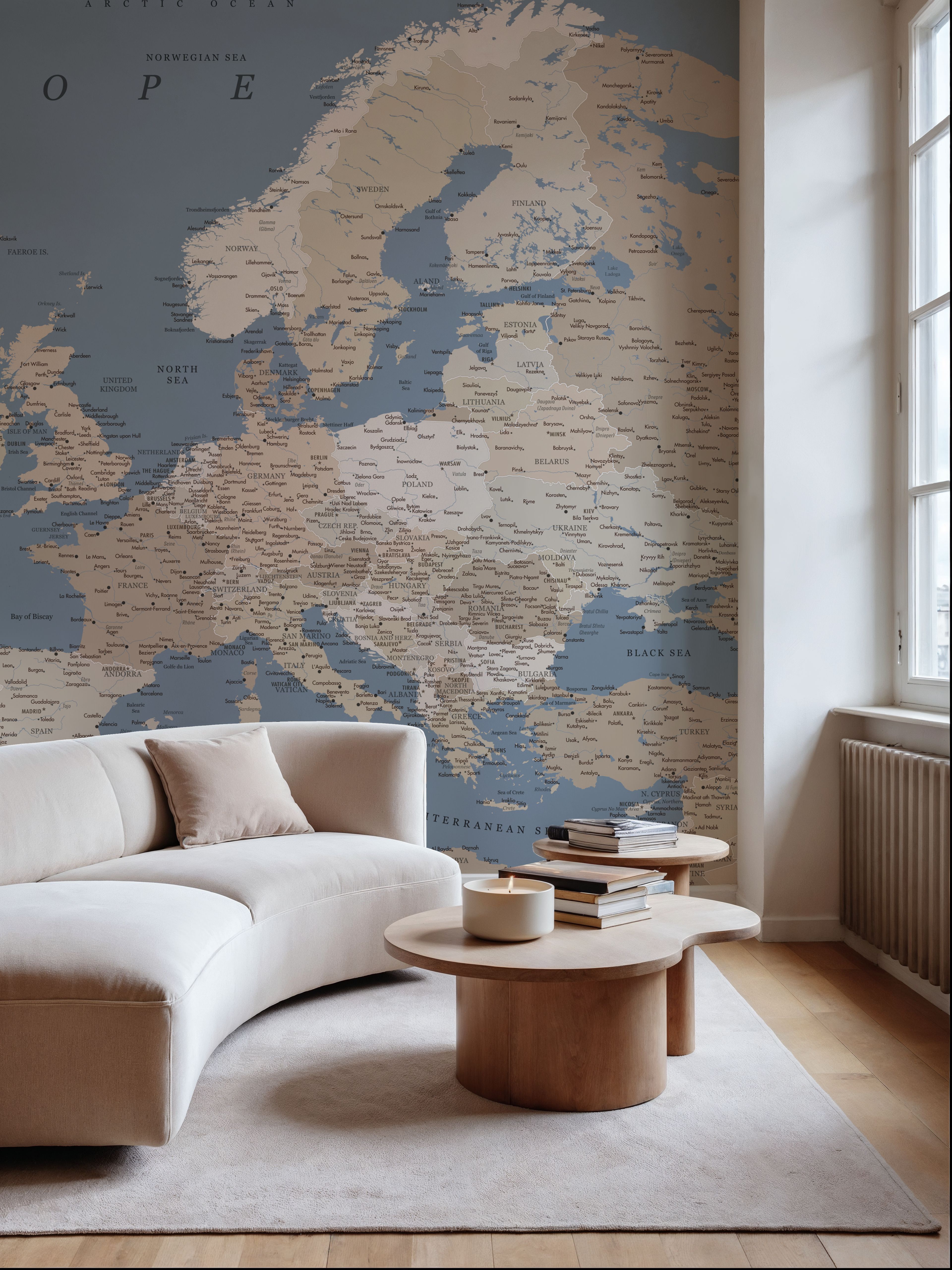 Europe Map Detailed - Amias