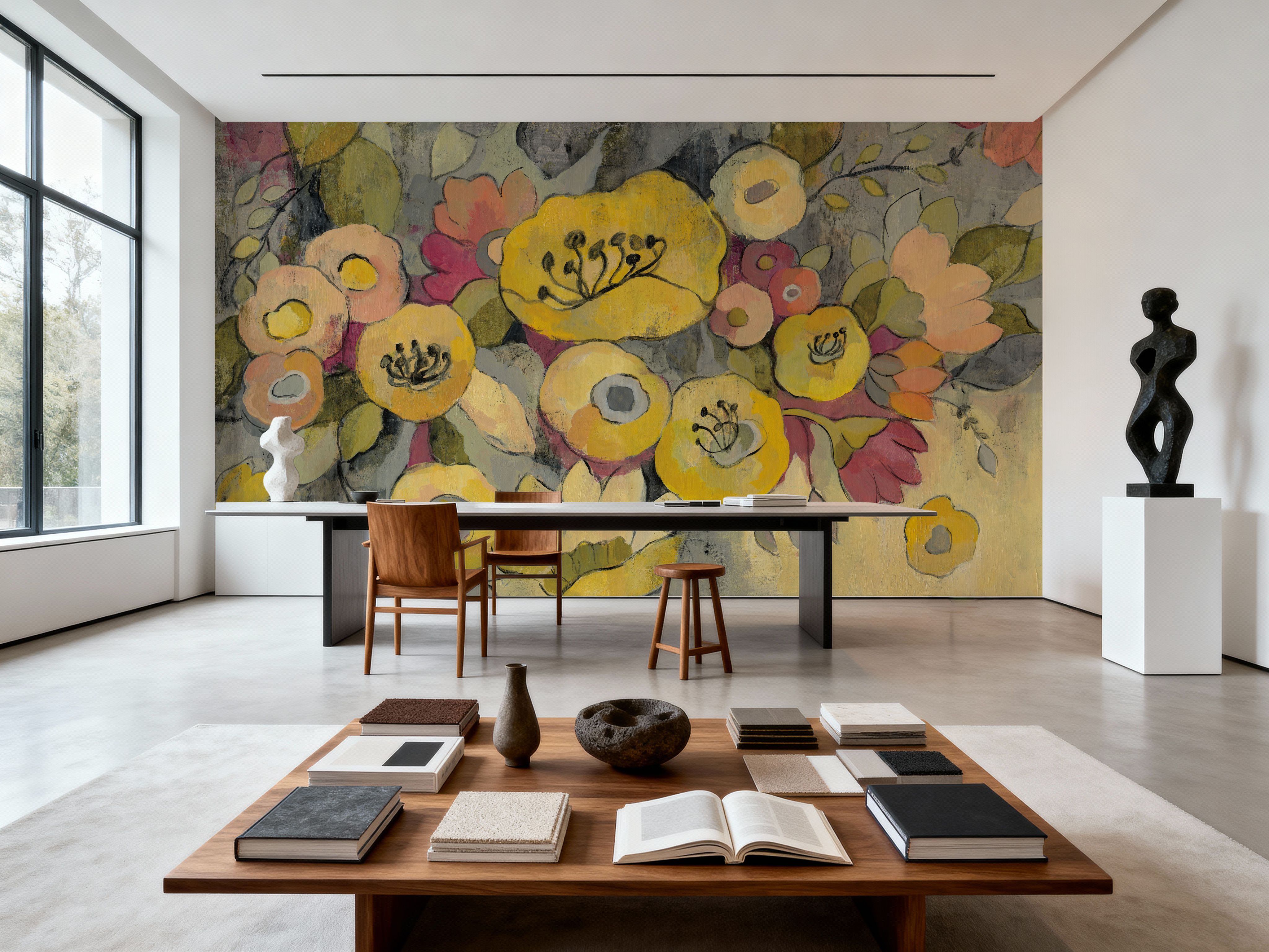 Yellow Floral Duo III