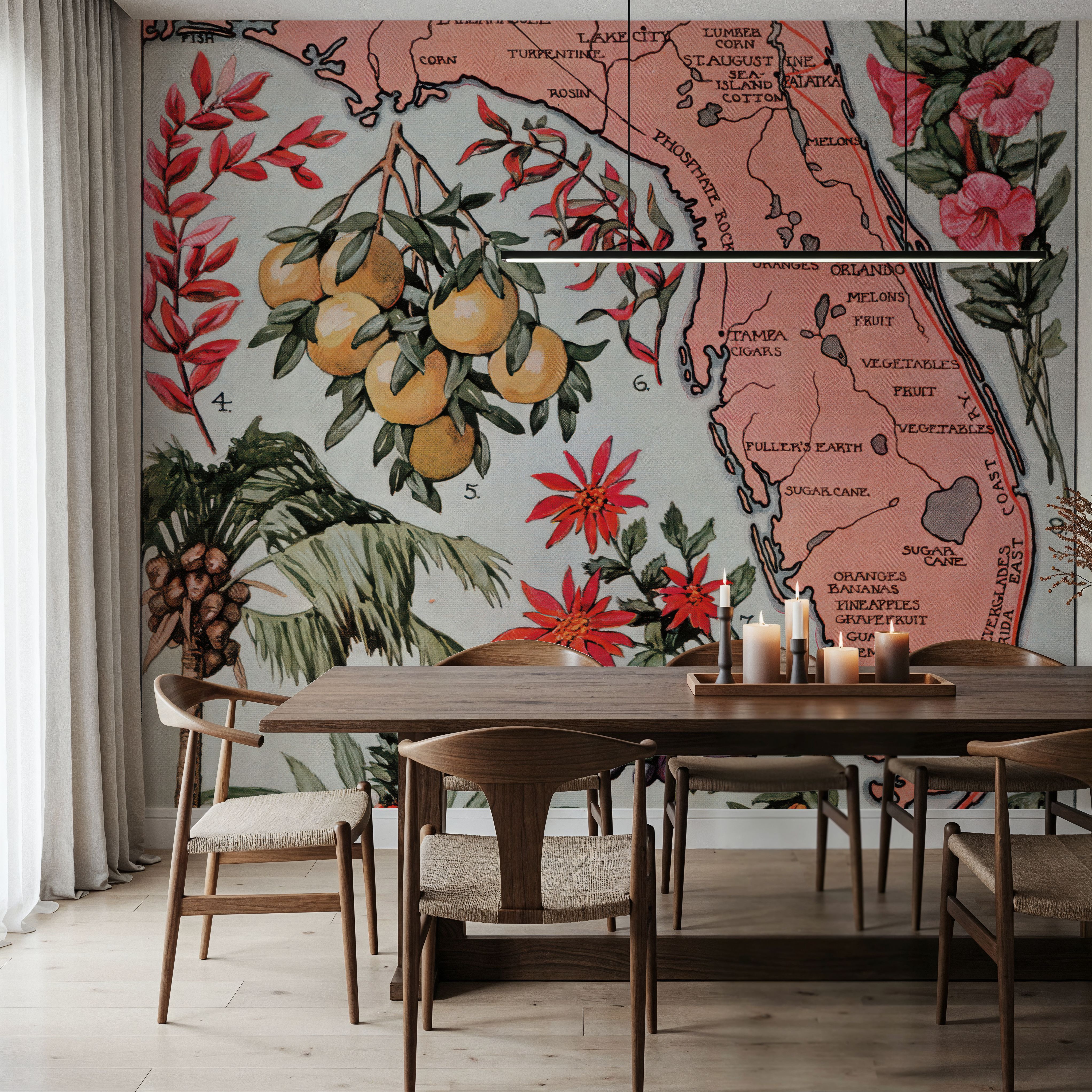 Vintage Florida Botanical Map