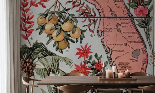 Vintage Florida Botanical Map