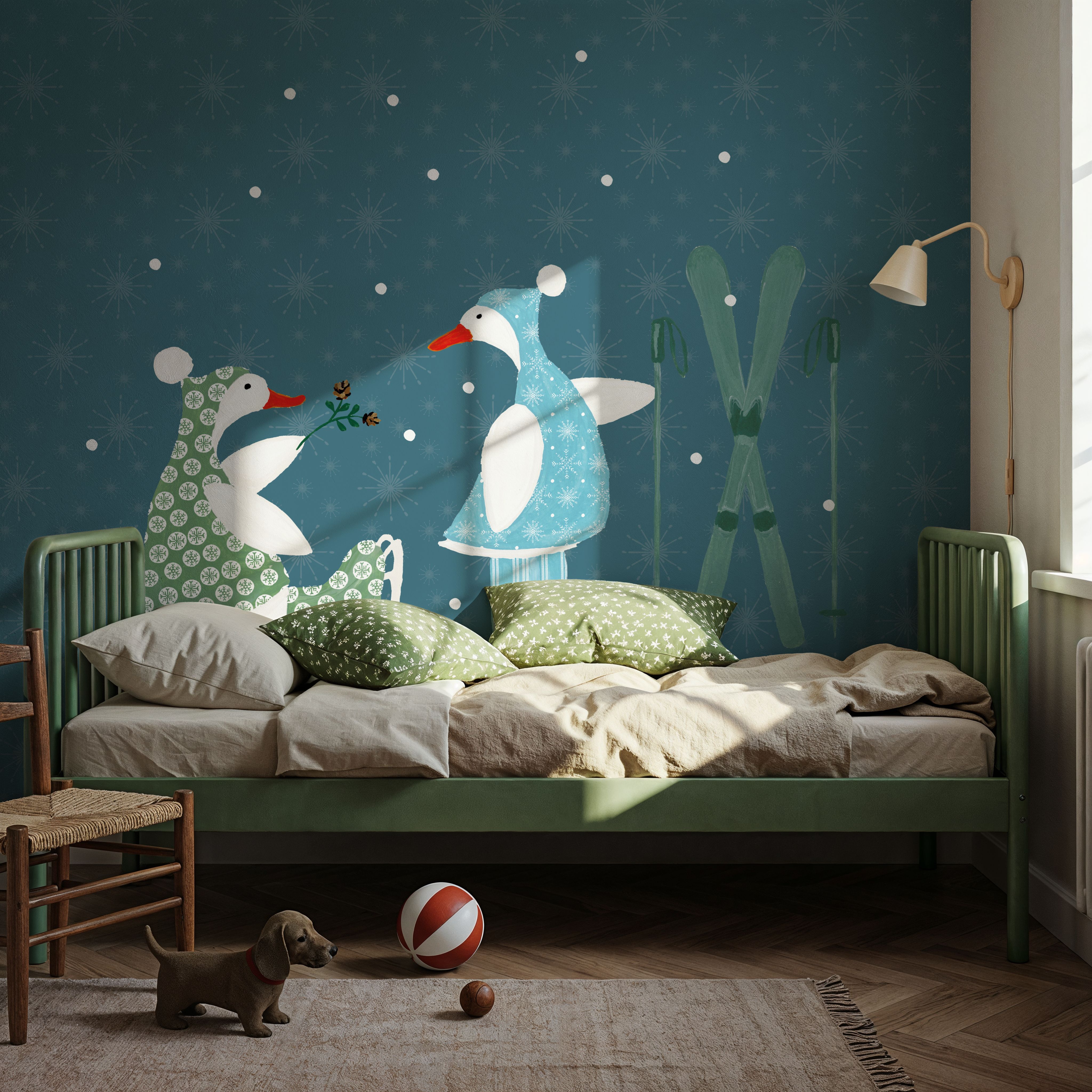 Ducks in the Snow VII