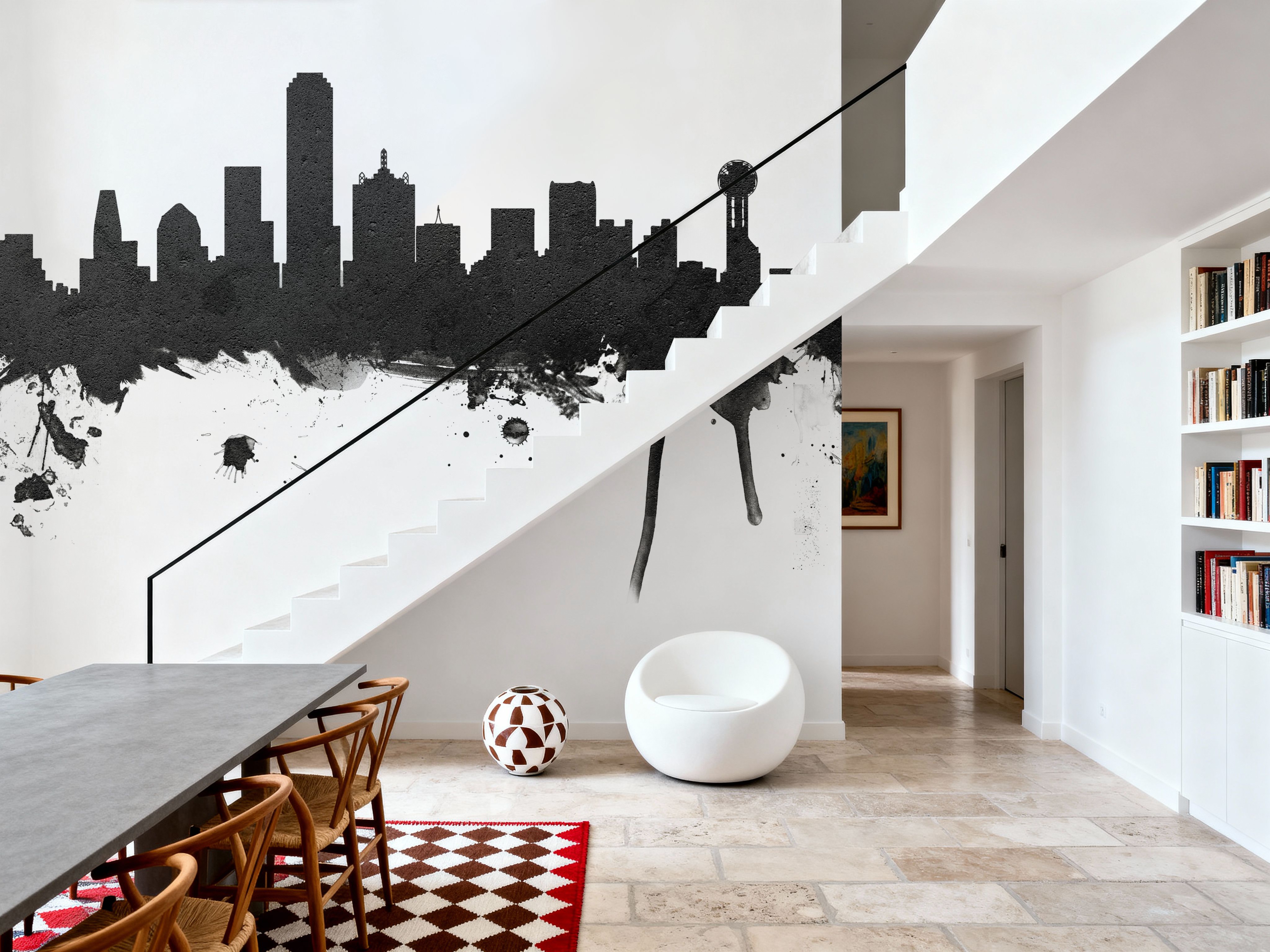 Dallas Skyline Black & White