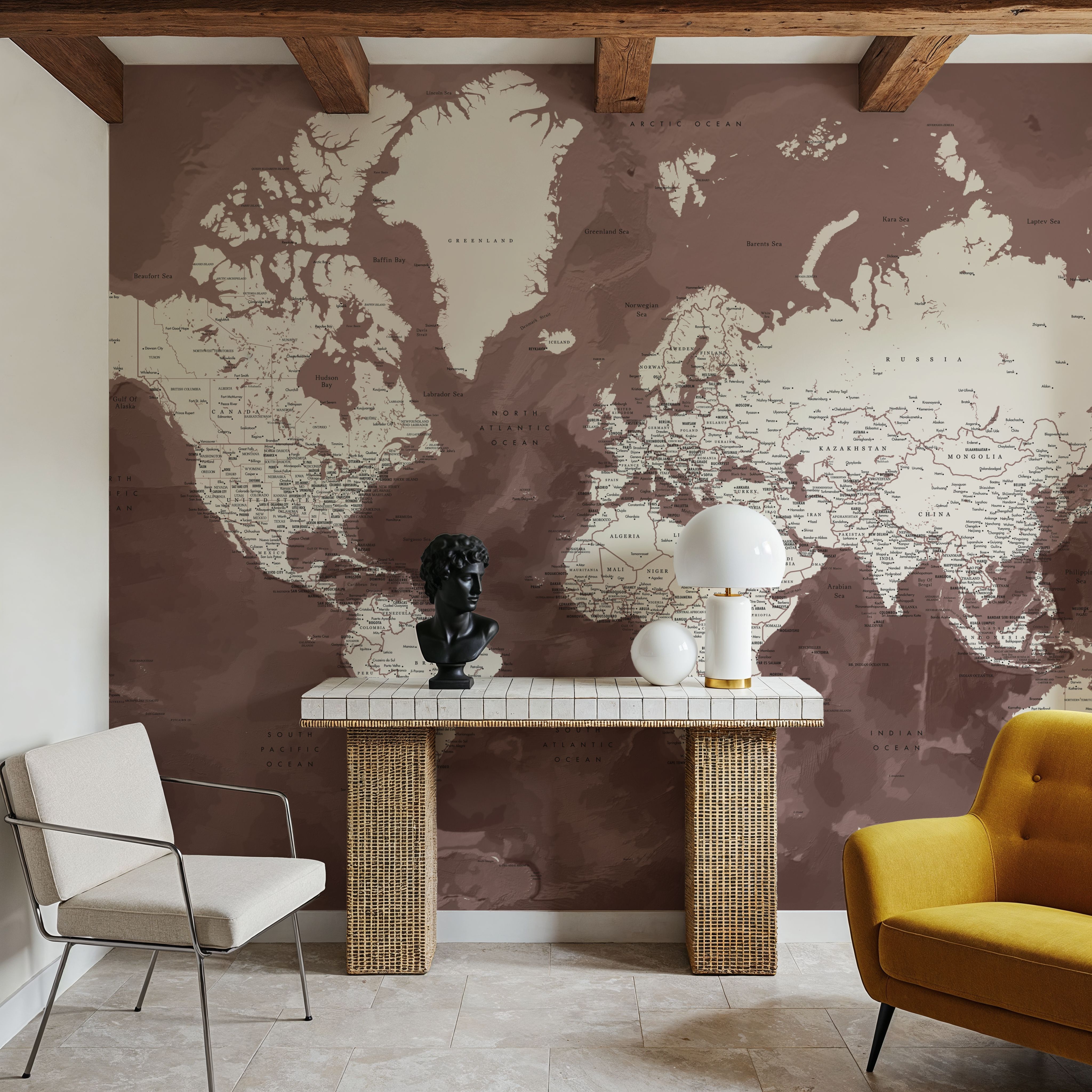 World Map Cities - Hikmat